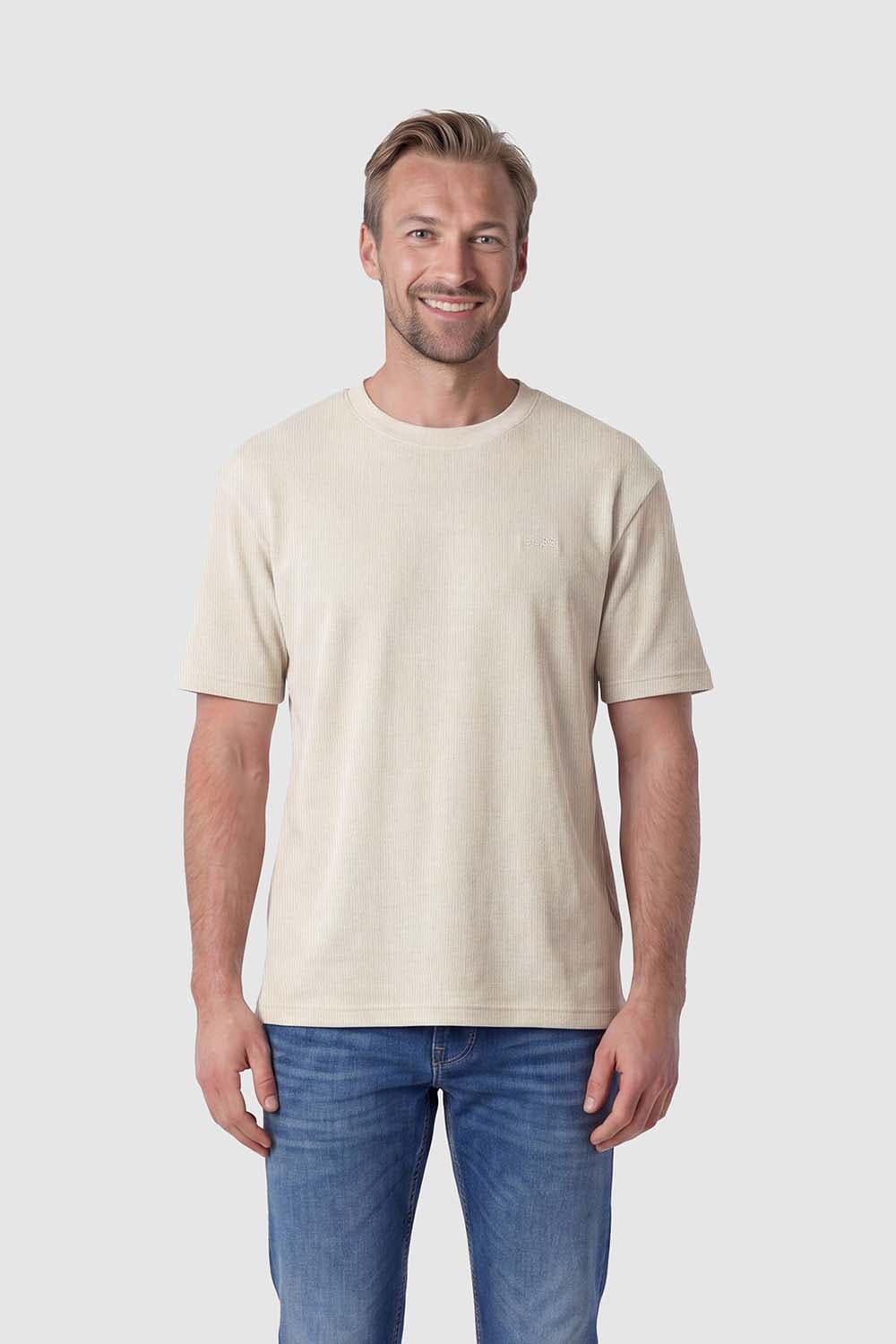 Boss Orange T-shirt Rib Beige