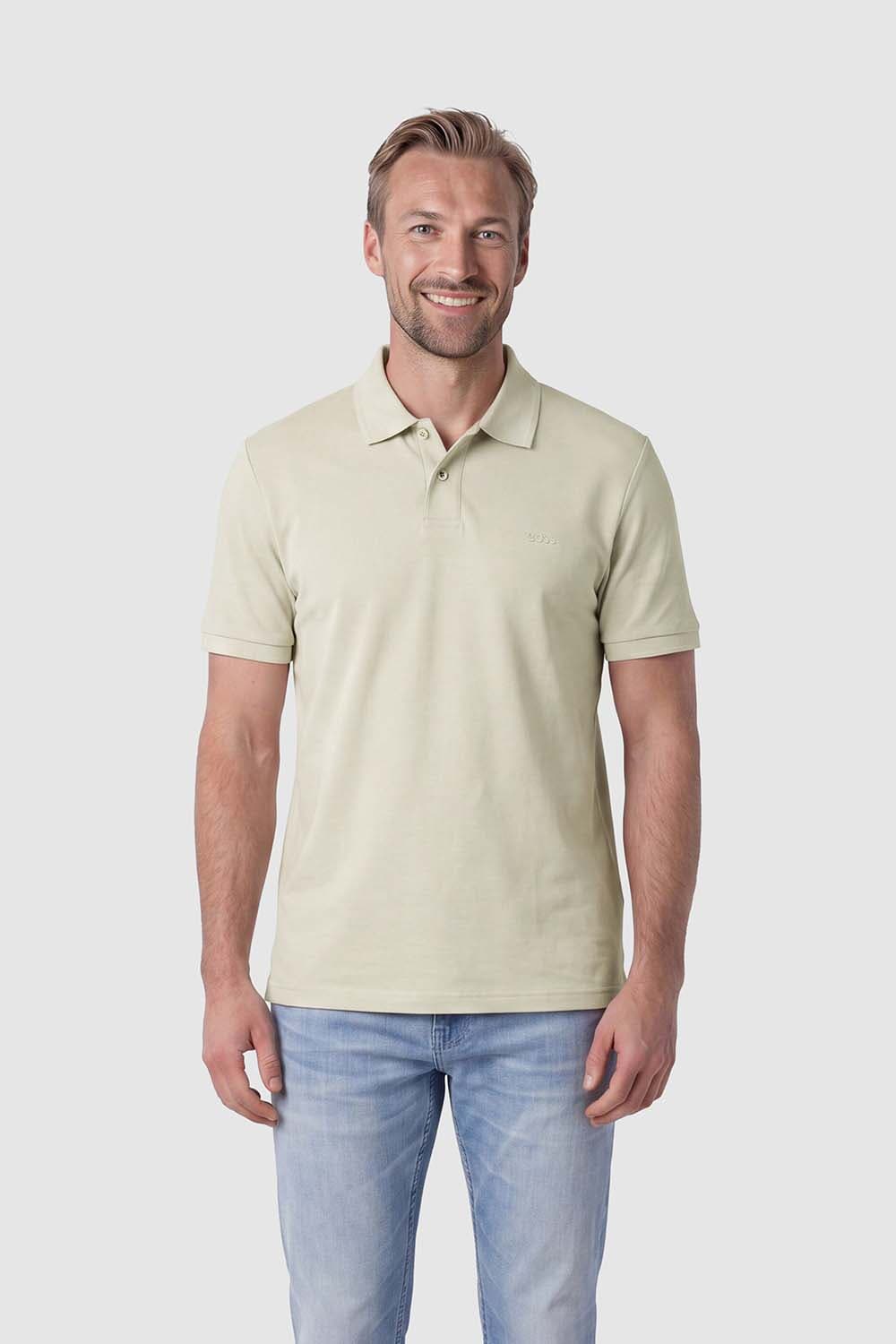 Boss Orange Polo Interlock Beige