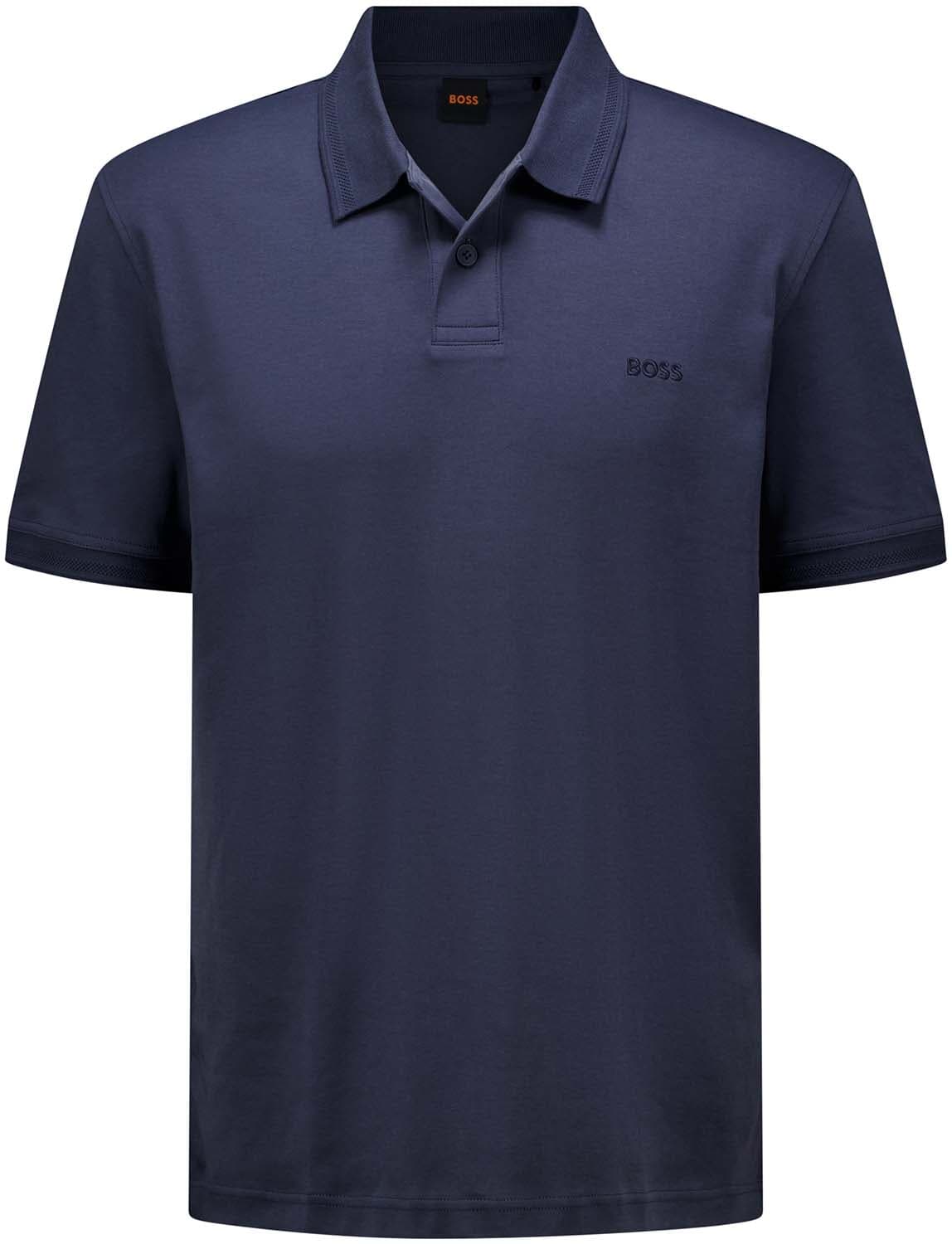 Boss Orange Polo Interlock Navy