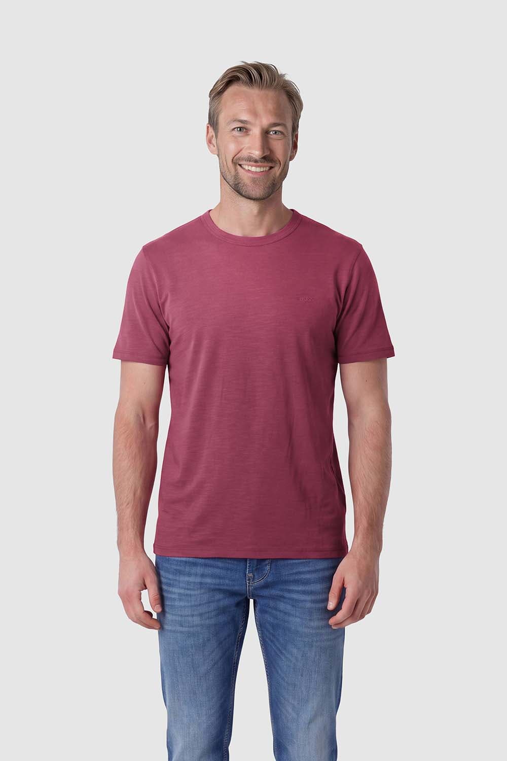 Boss Orange T-shirt Tegood Bordeaux Rood