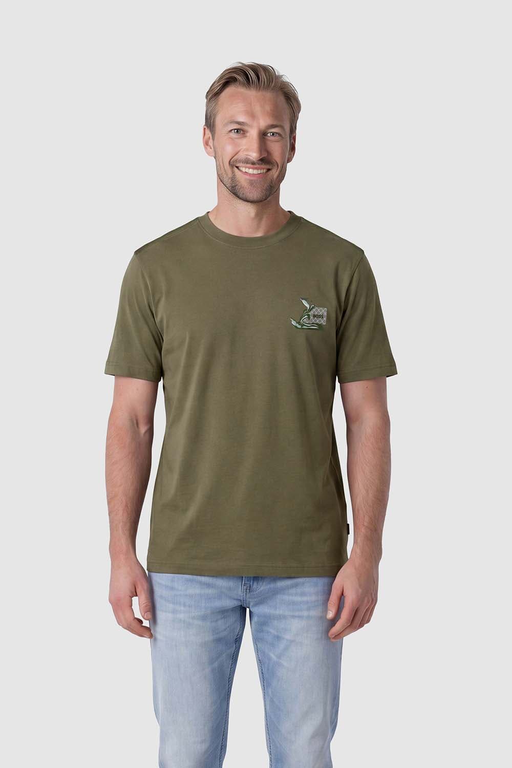 Boss Orange T-shirt Te-blueprint Army