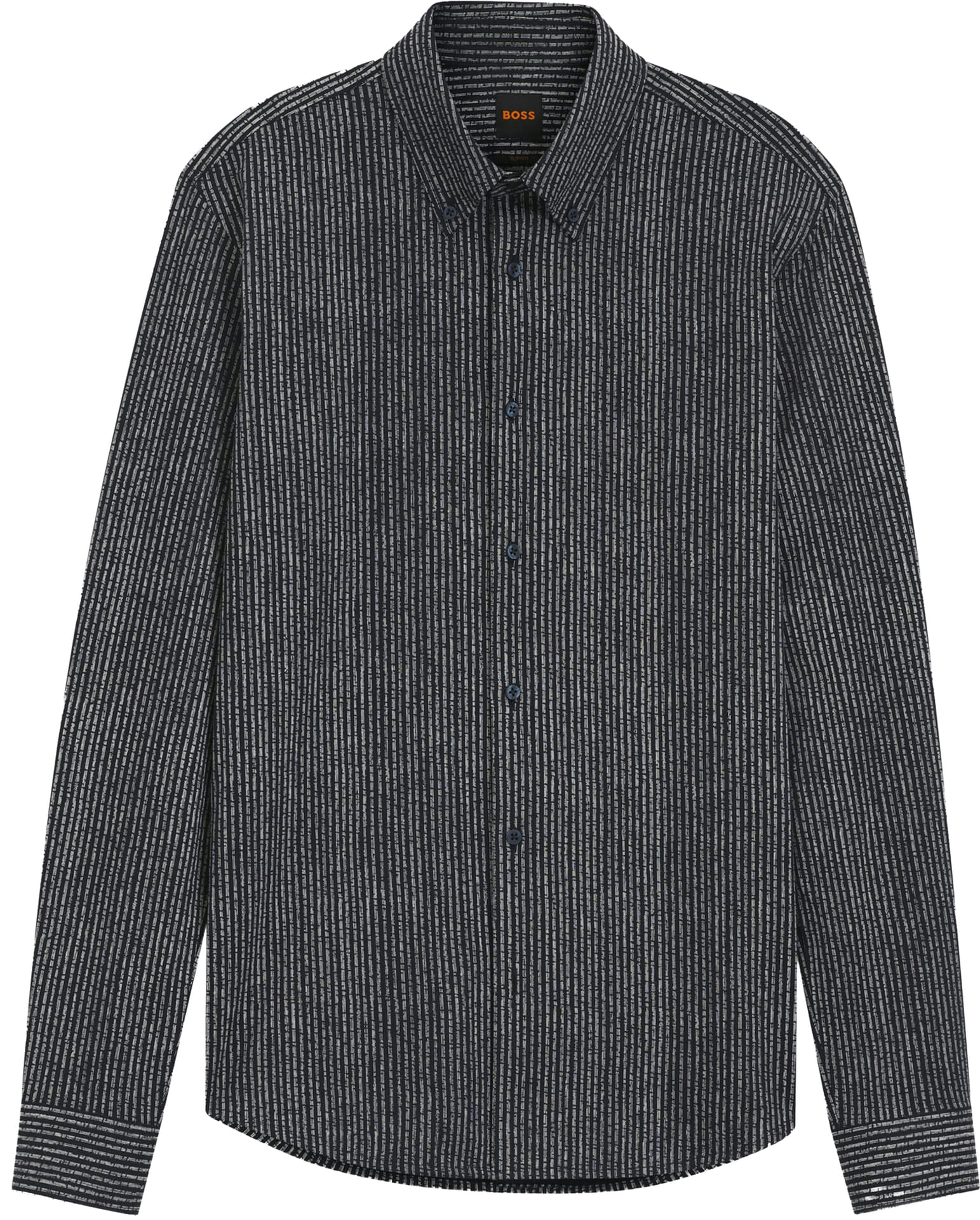 Boss Orange Overhemd Myjersey Navy