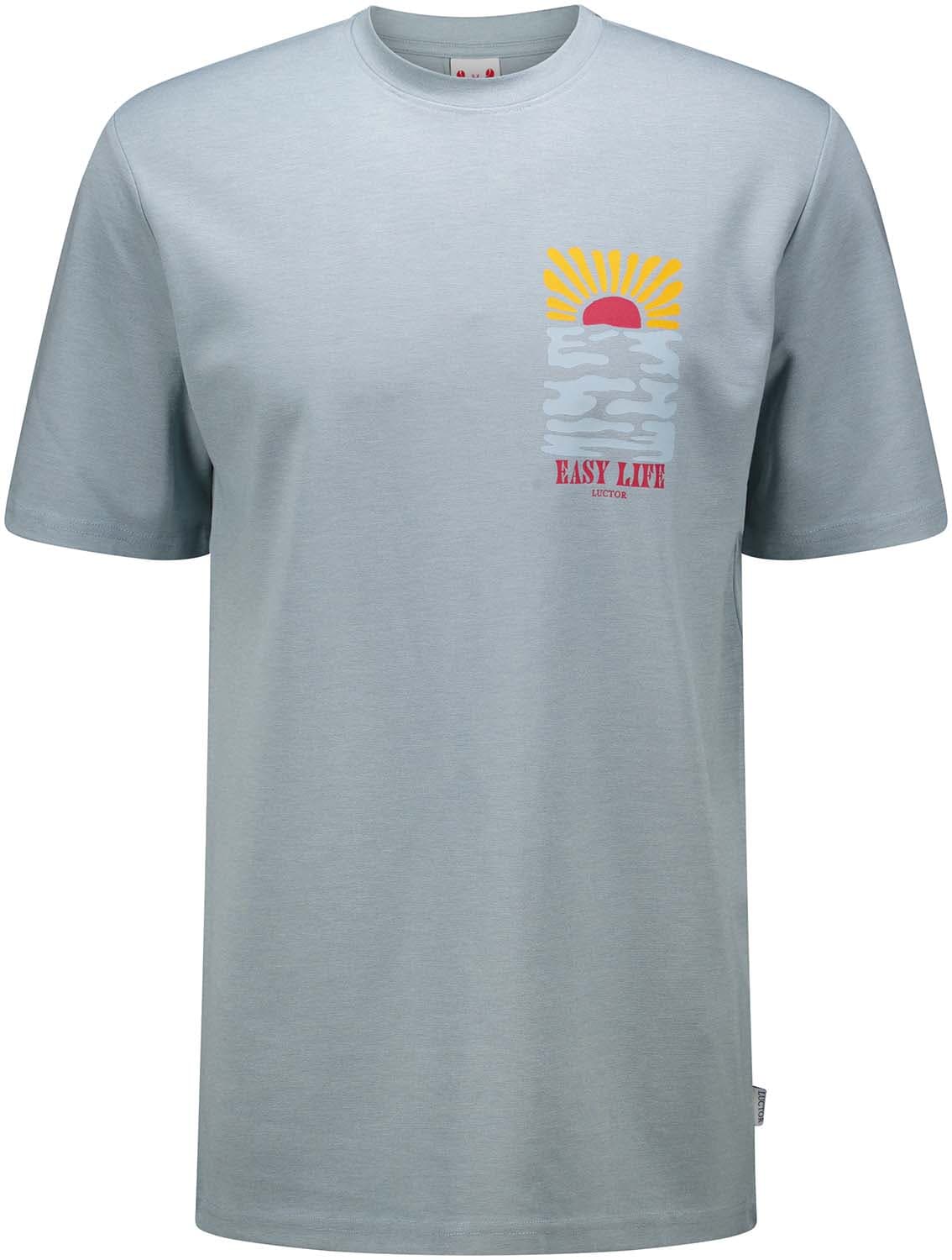 Luctor T-shirt Max Sunset  Blauw