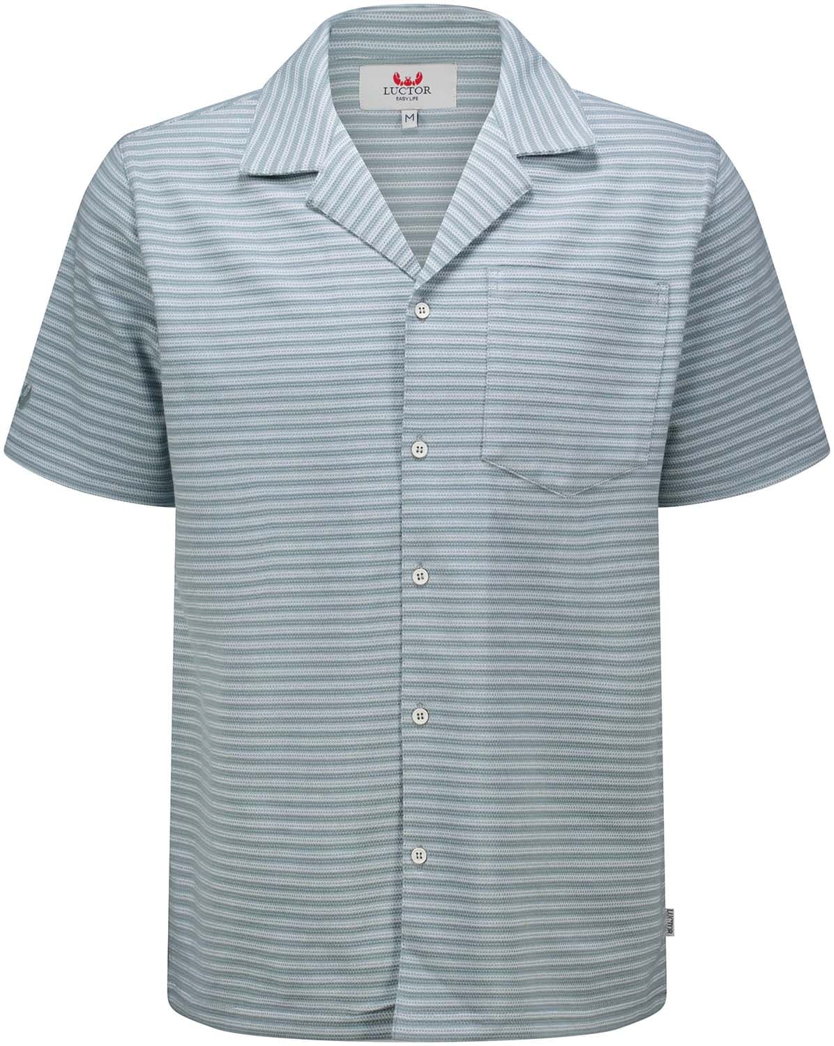 Luctor Overhemd Mason Struc  Blauw