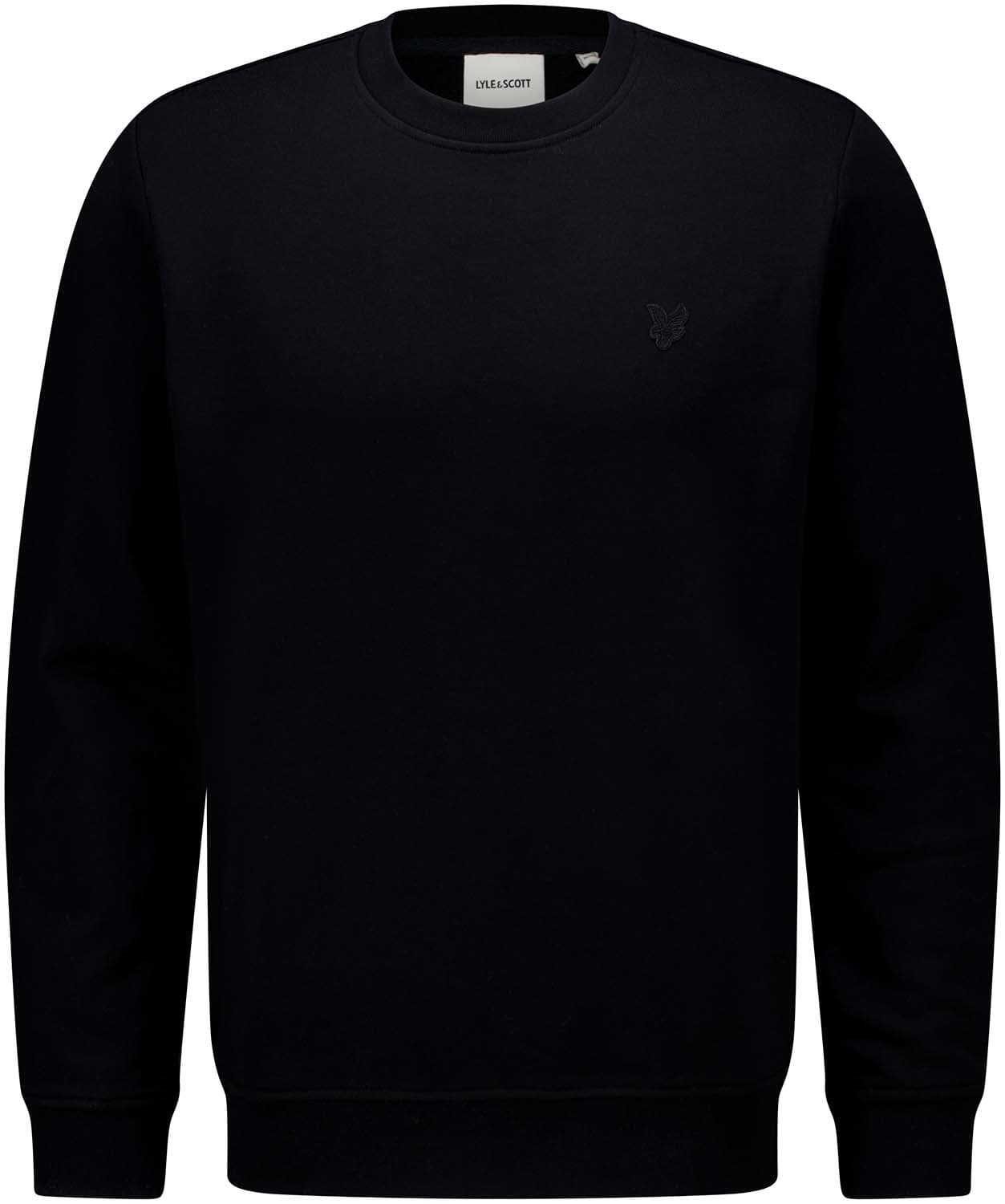 Lyle & Scott Sweater Tonal Zwart