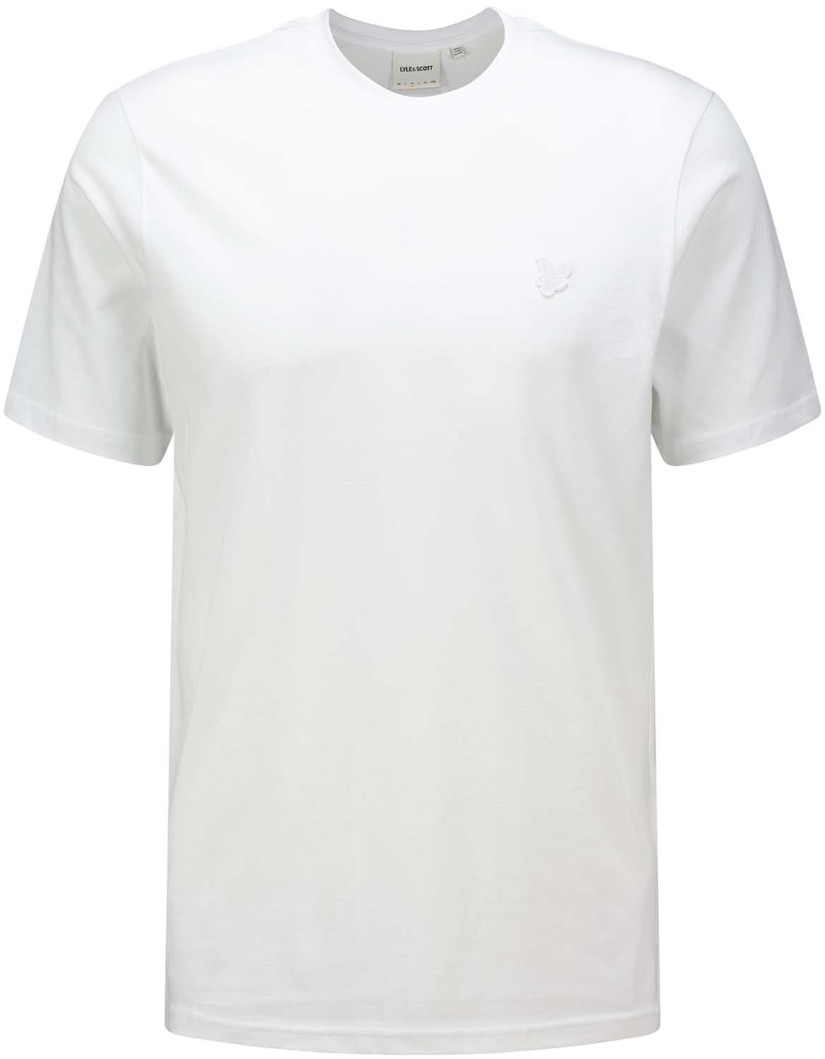 Lyle & Scott T-shirt Tonal Wit