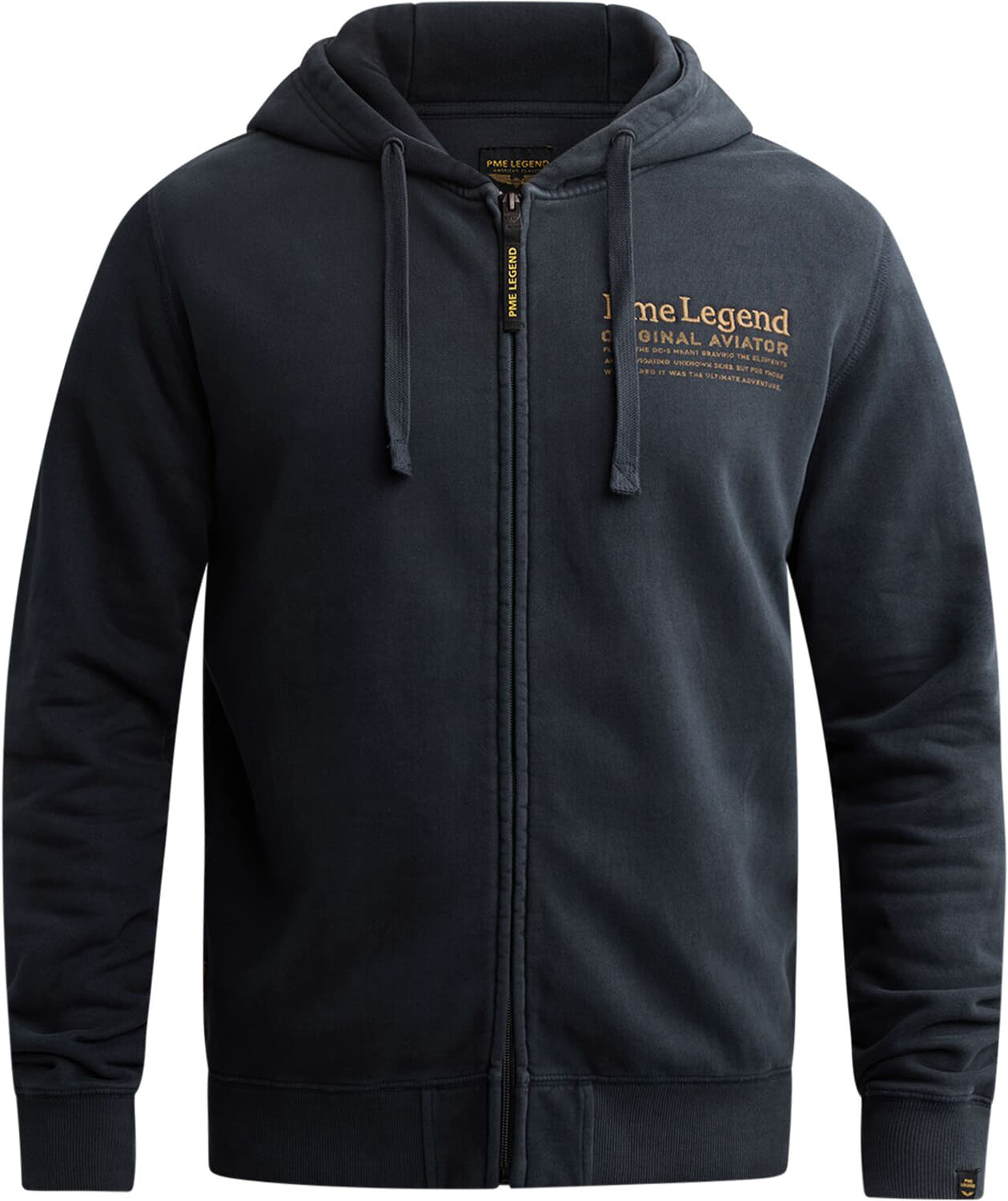 Pme Legend Hooded Dry Peached Fleece  Navy