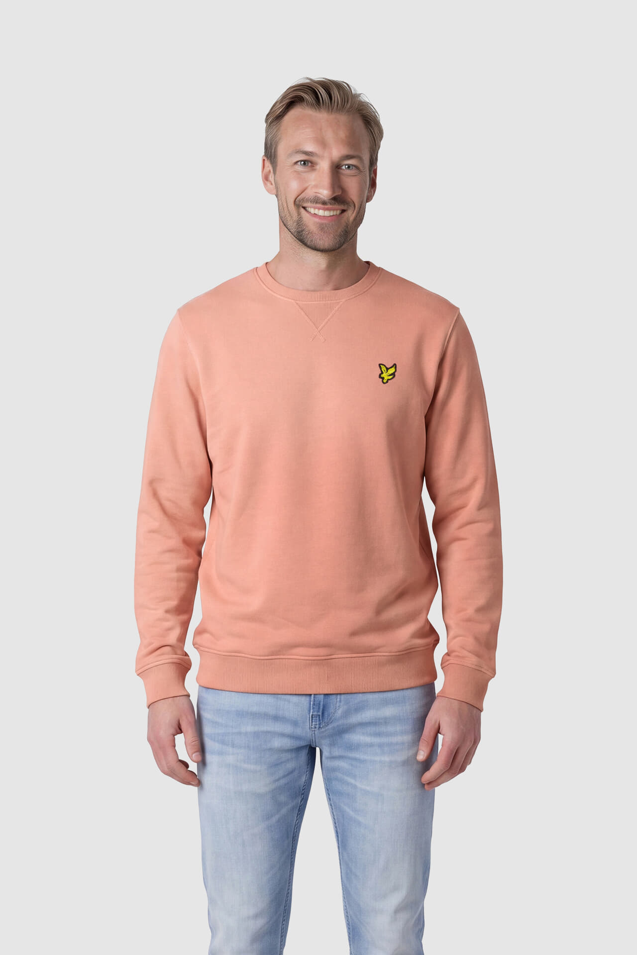 Lyle & Scott Sweater Crewneck Oranje