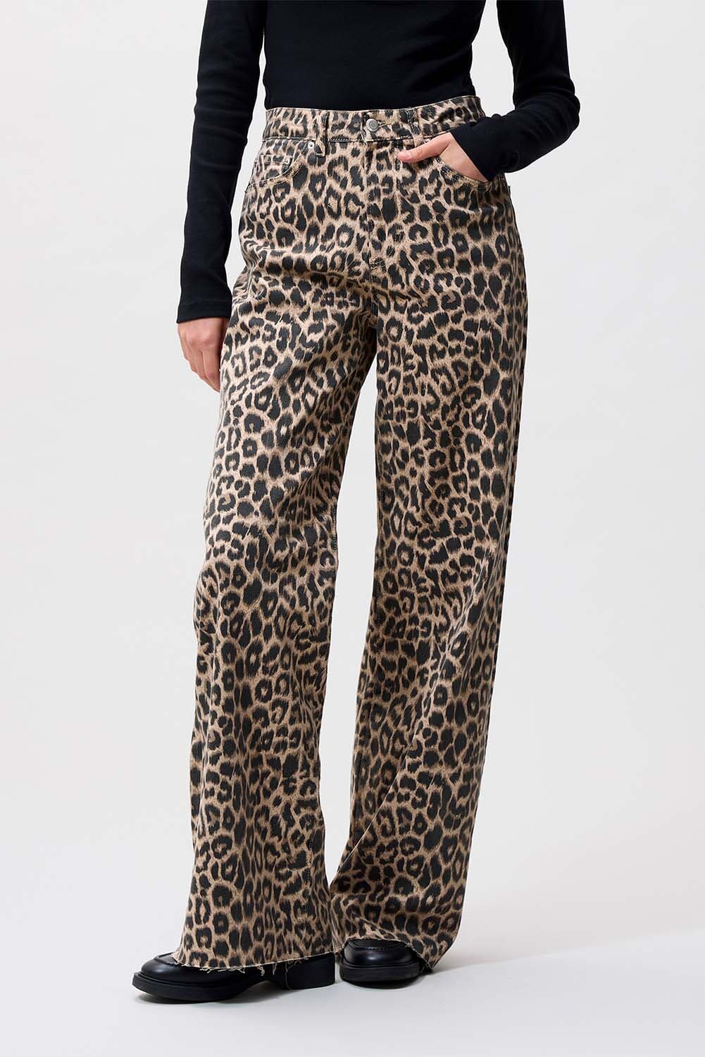 Catwalk Junkie Jeans Leopard Beige
