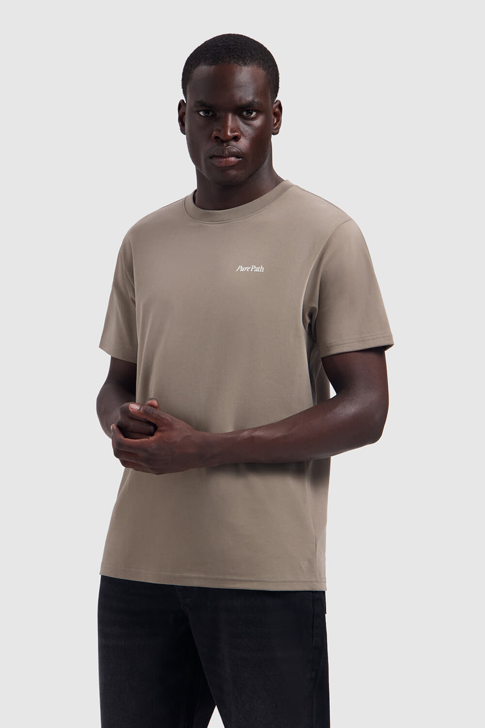 Pure Path T-shirt Tree Trunk  Beige