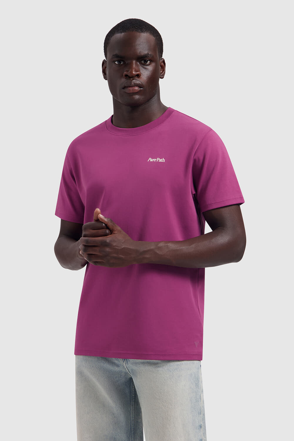 Pure Path T-shirt Tree Trunk  Roze
