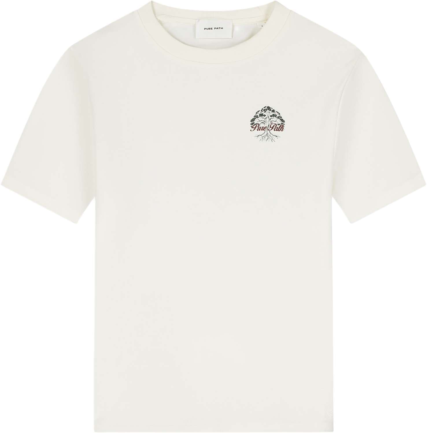 Pure Path T-shirt Rooted Tree Beige