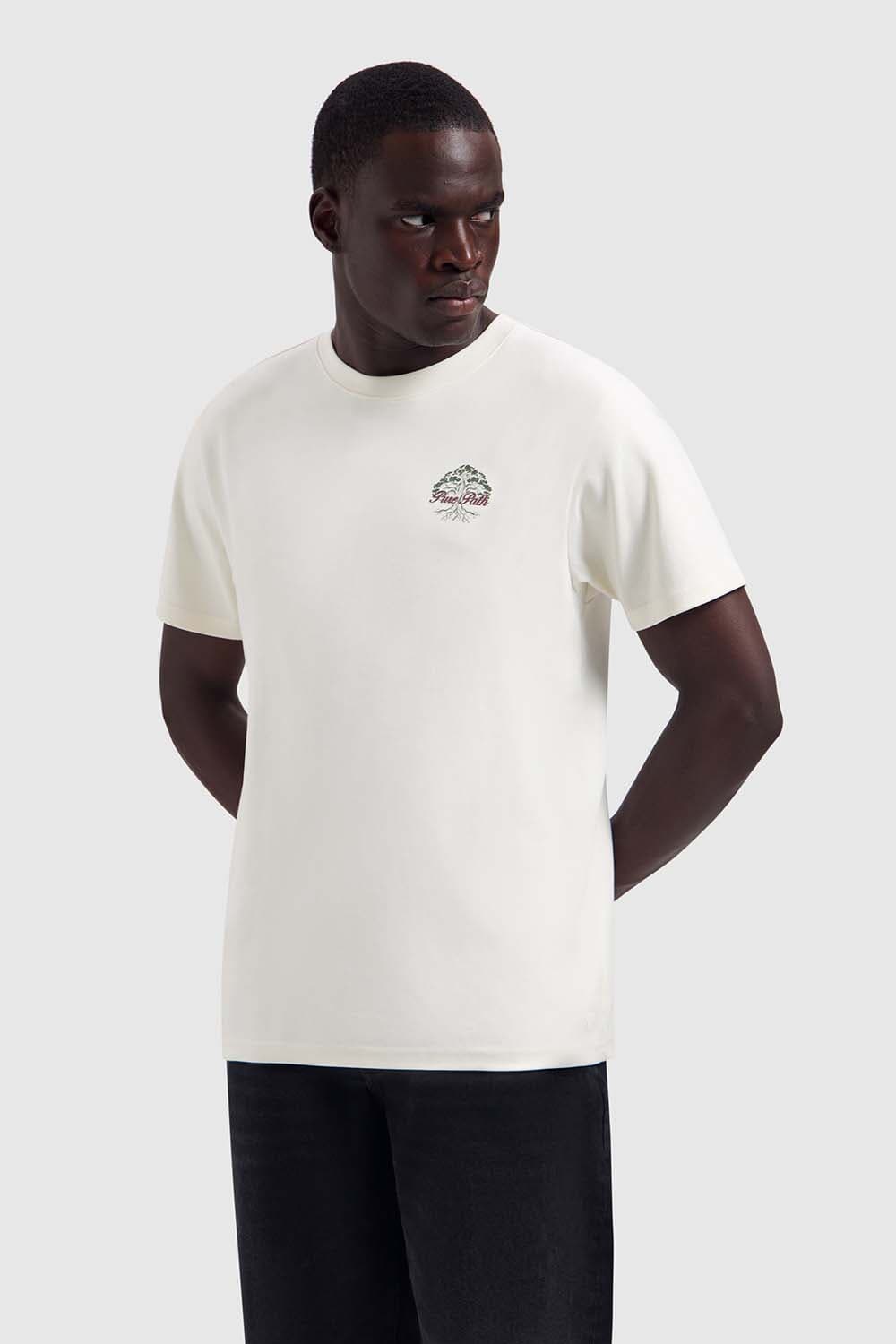 Pure Path T-shirt Rooted Tree Beige