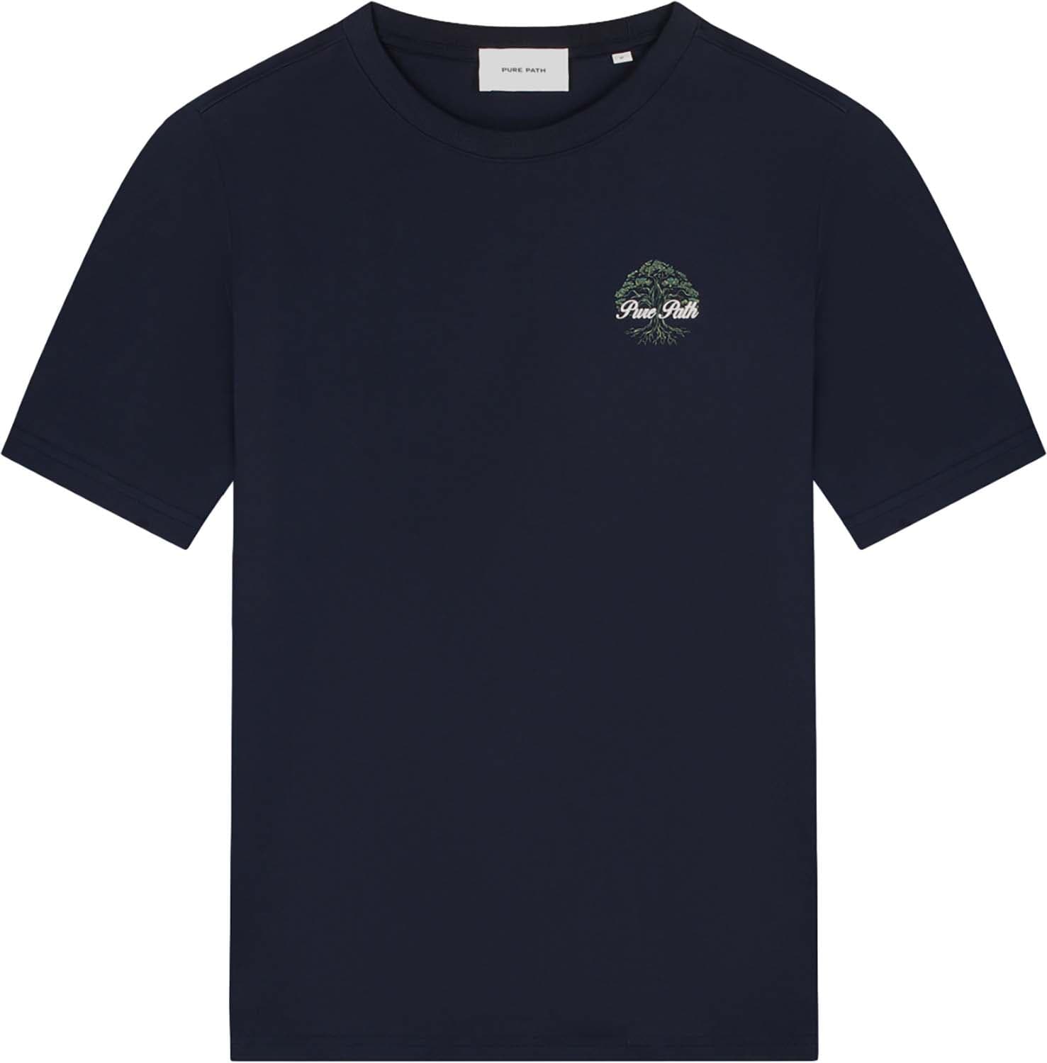 Pure Path T-shirt Rooted Tree Navy