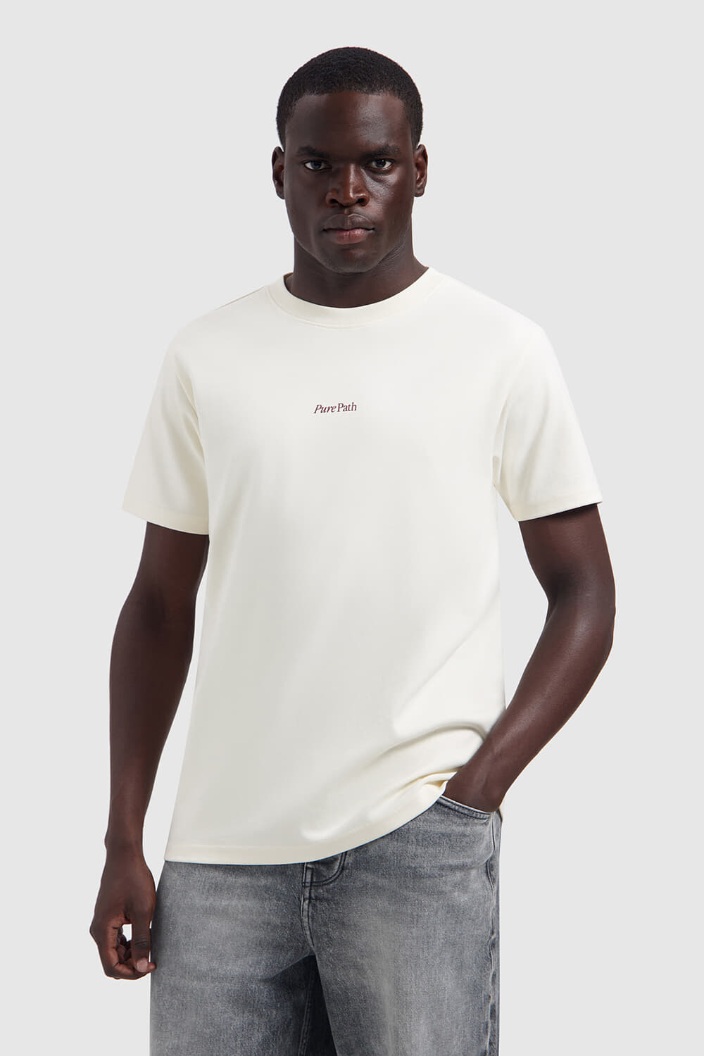 Pure Path T-shirt Landscape  Beige