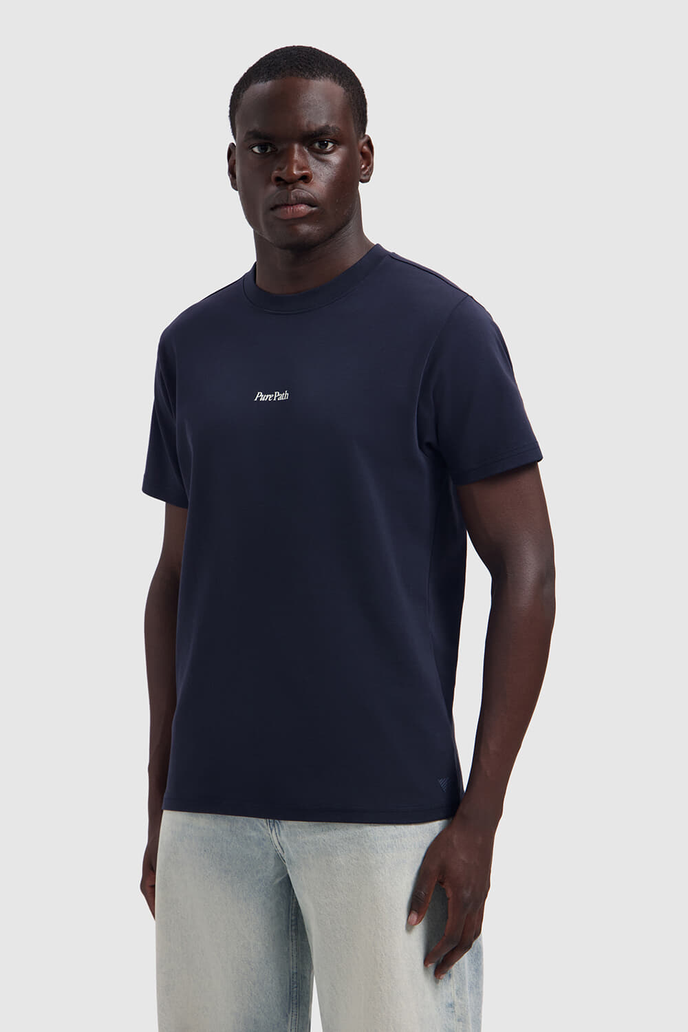Pure Path T-shirt Landscape  Navy
