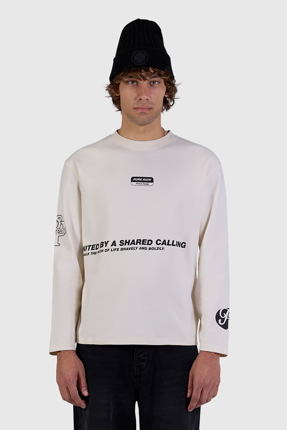 Pure Path T-shirt United Longsleeve  Beige