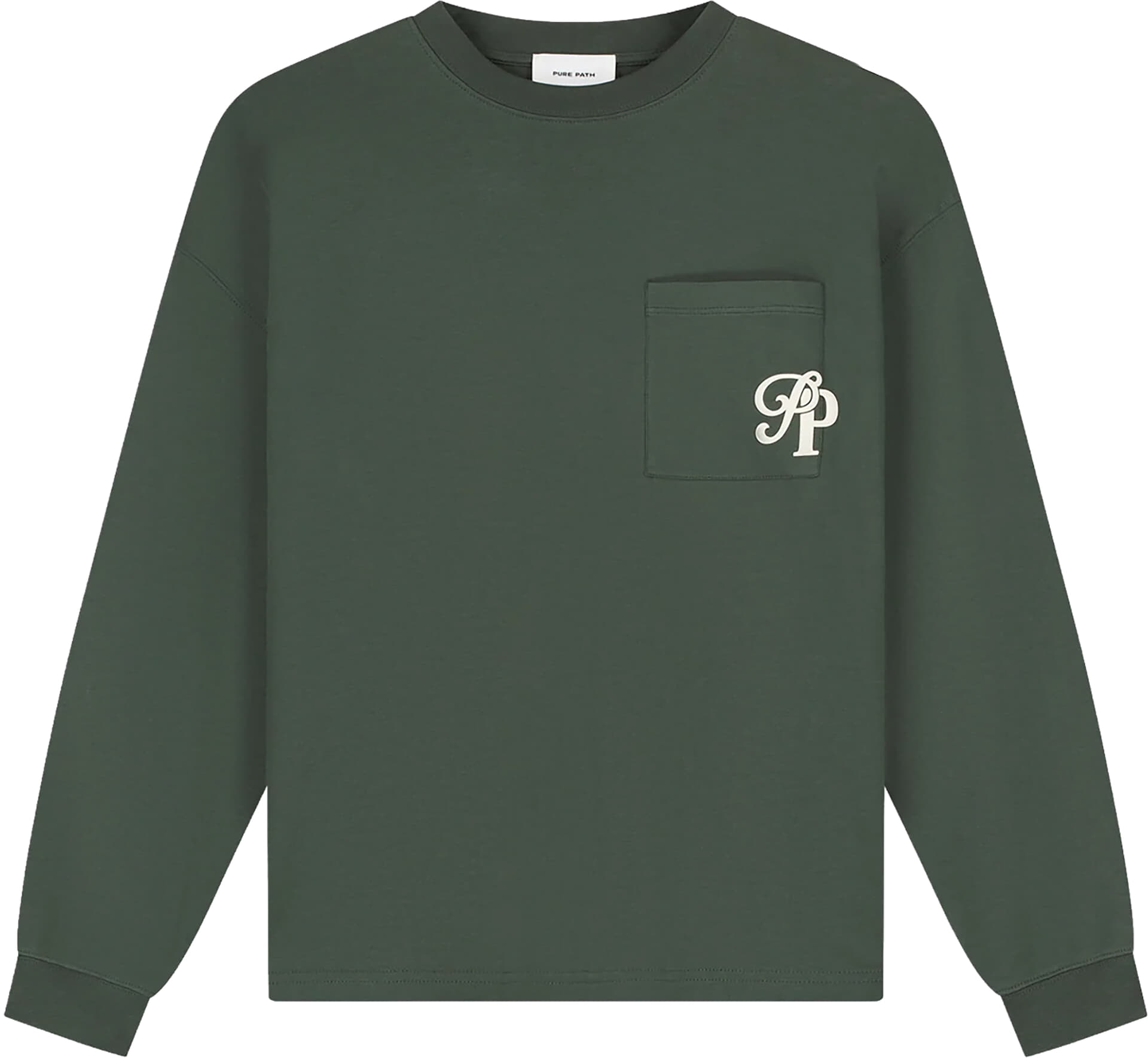 Pure Path Longsleeve Inititials Pocket Groen