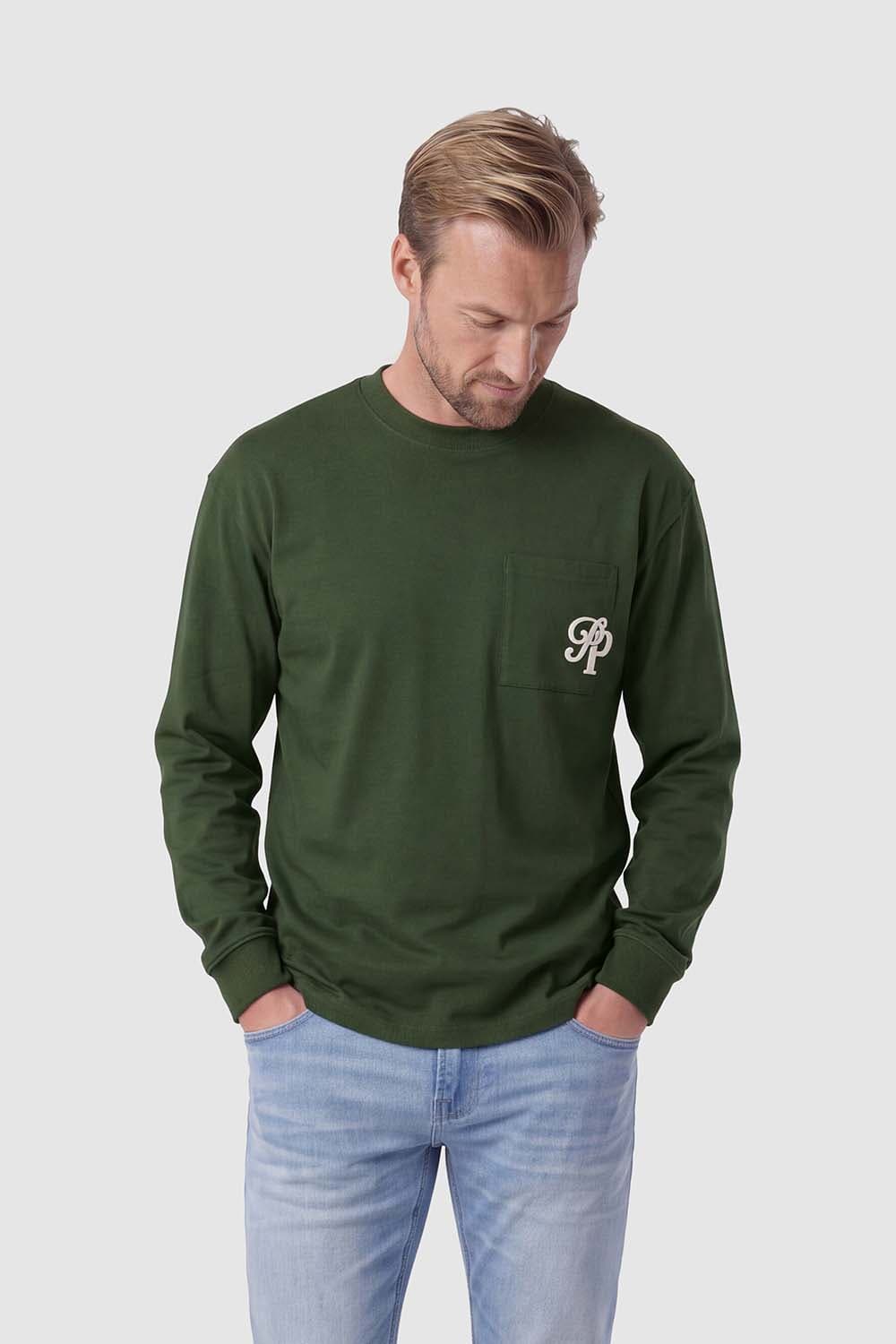 Pure Path Longsleeve Inititials Pocket Groen