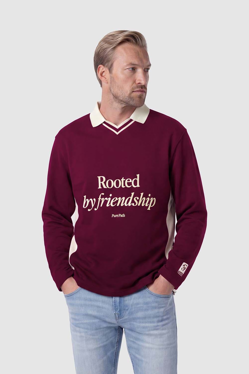 Pure Path Rugby Contrast Bordeaux Rood