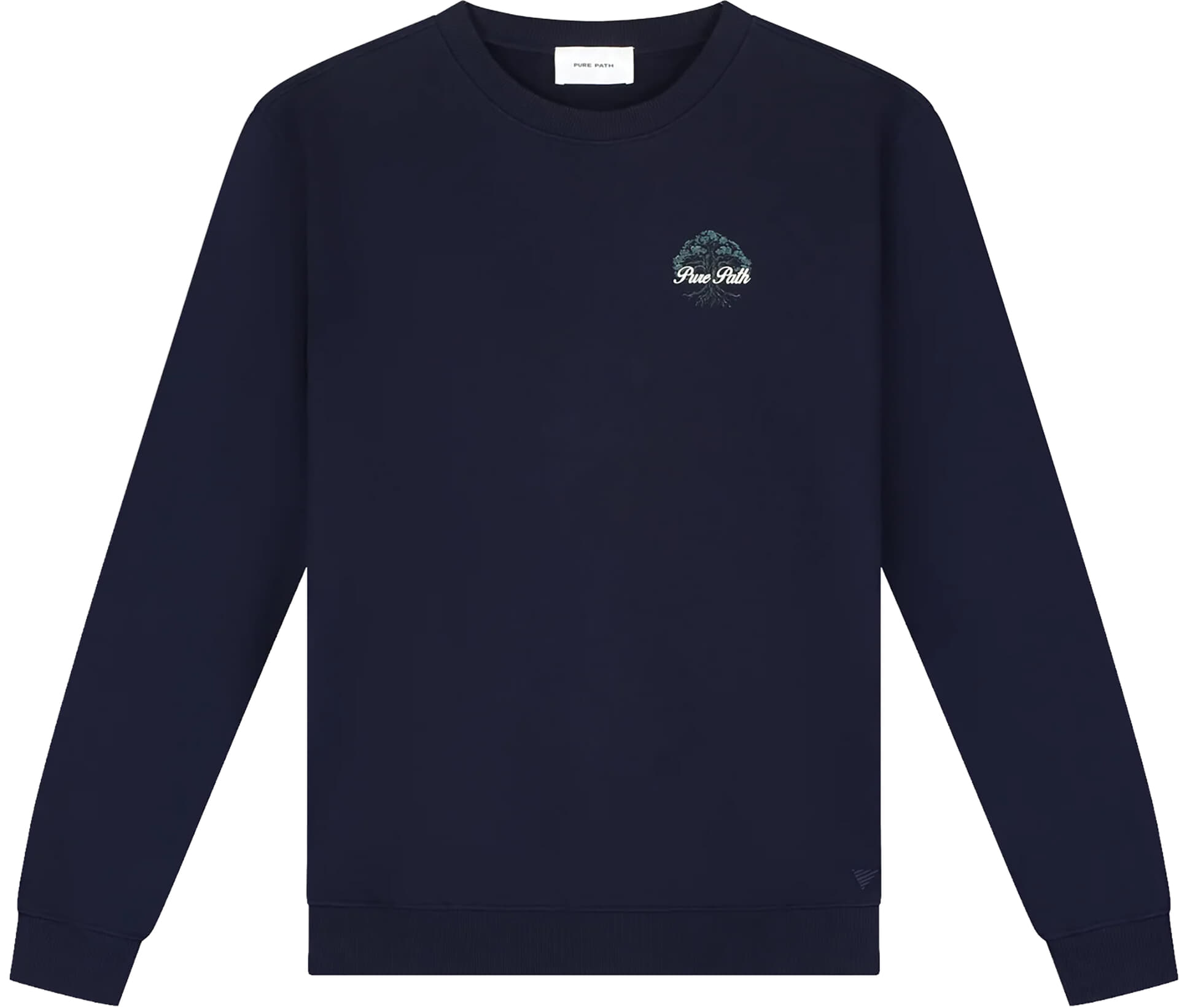 Pure Path Sweater Rooted Tree  Navy