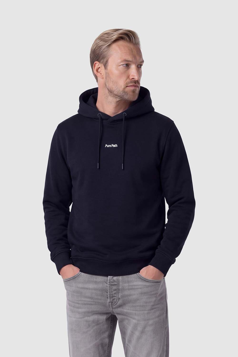Pure Path Hoodie Landscape  Navy