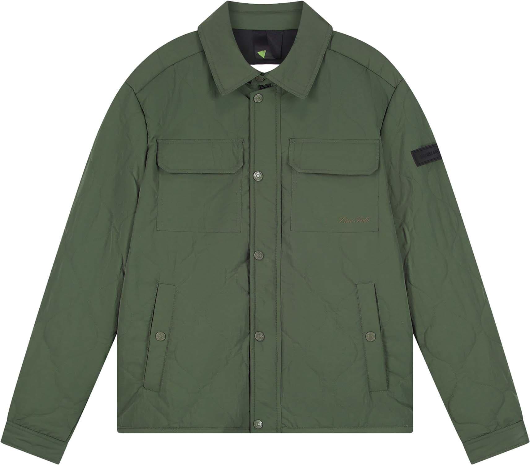 Pure Path Jas Quilted Groen