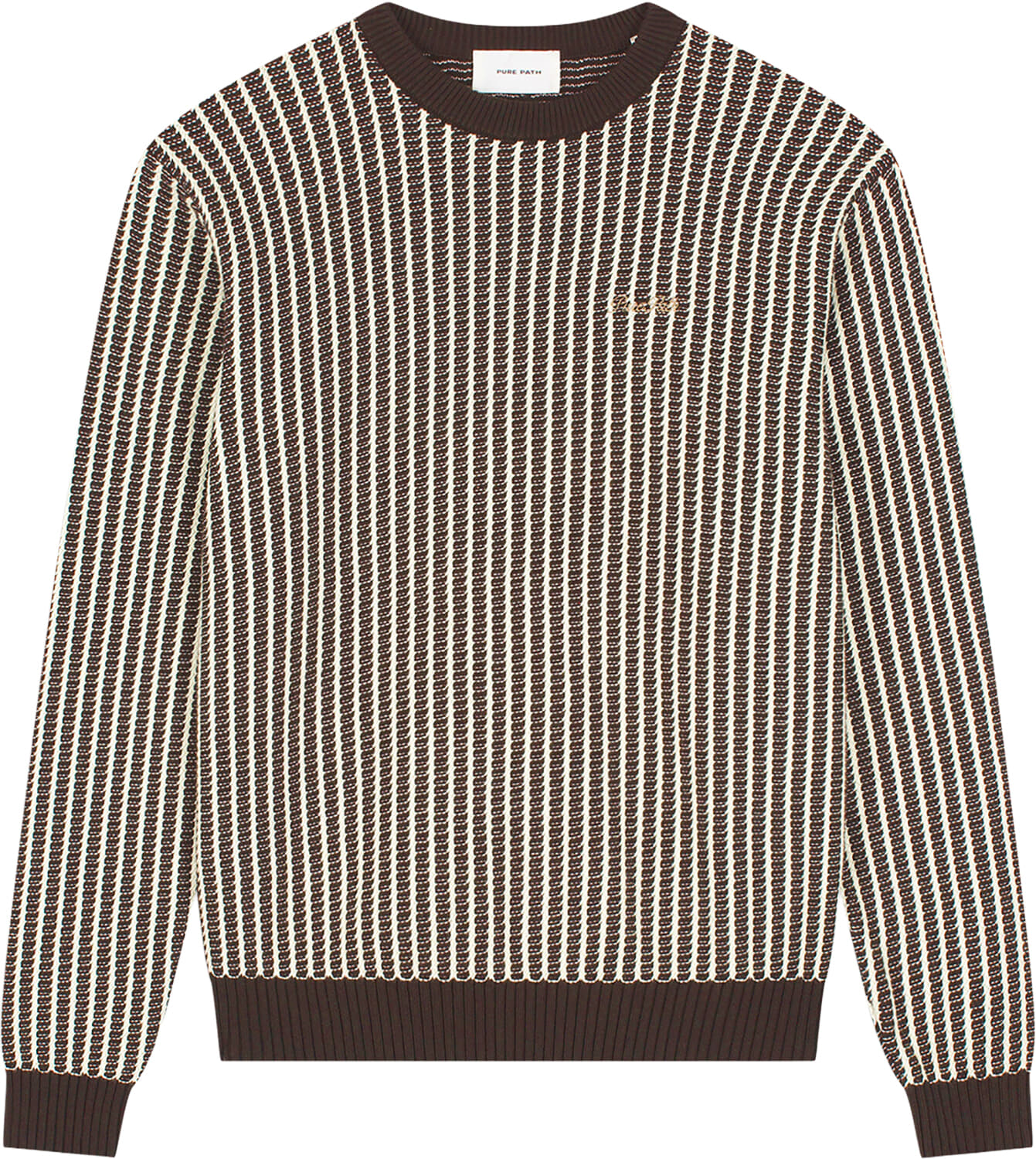 Pure Path Sweater Ladderstitch  Bruin