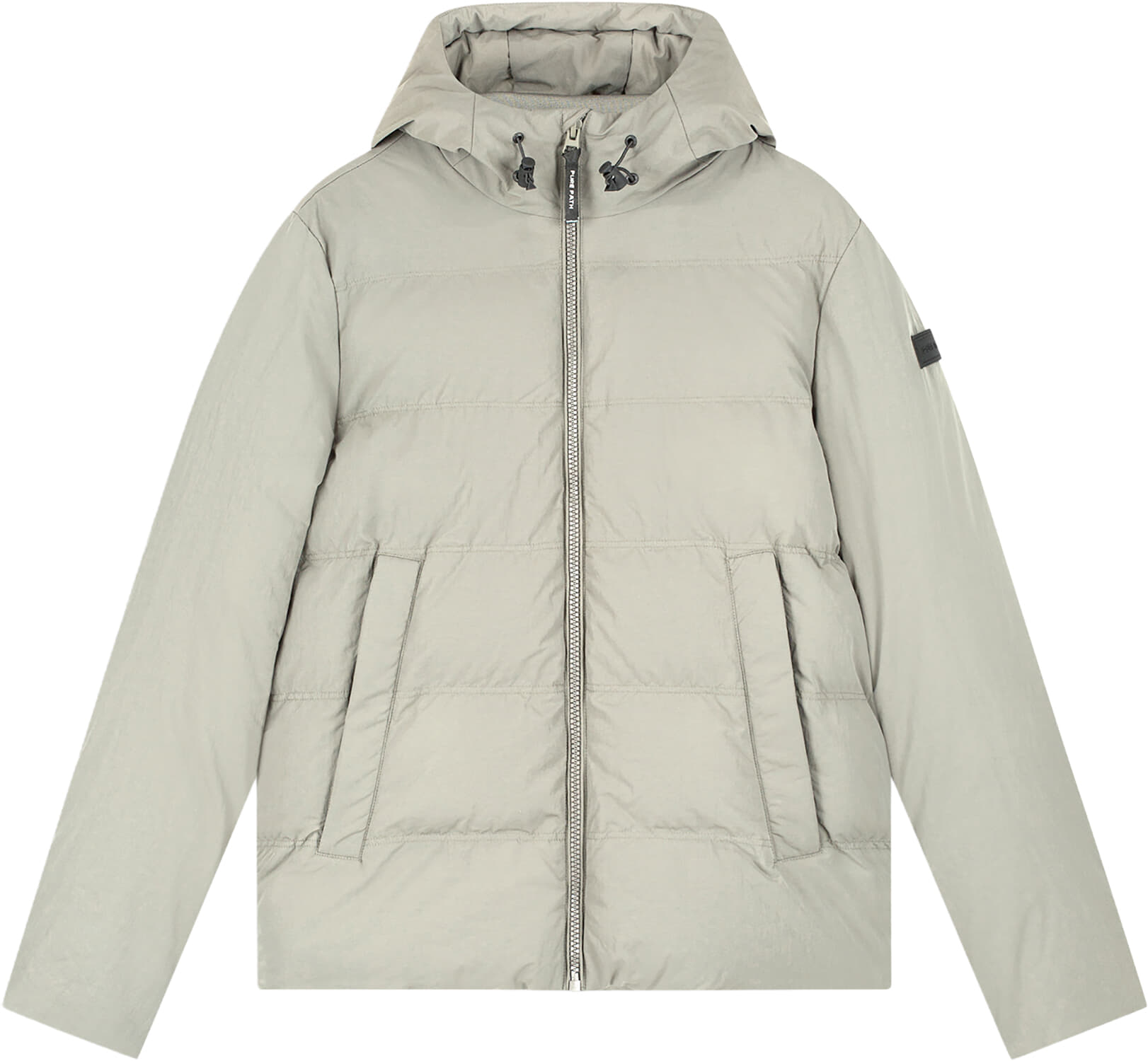 Pure Path Gewatteerde Jas Quilted Beige