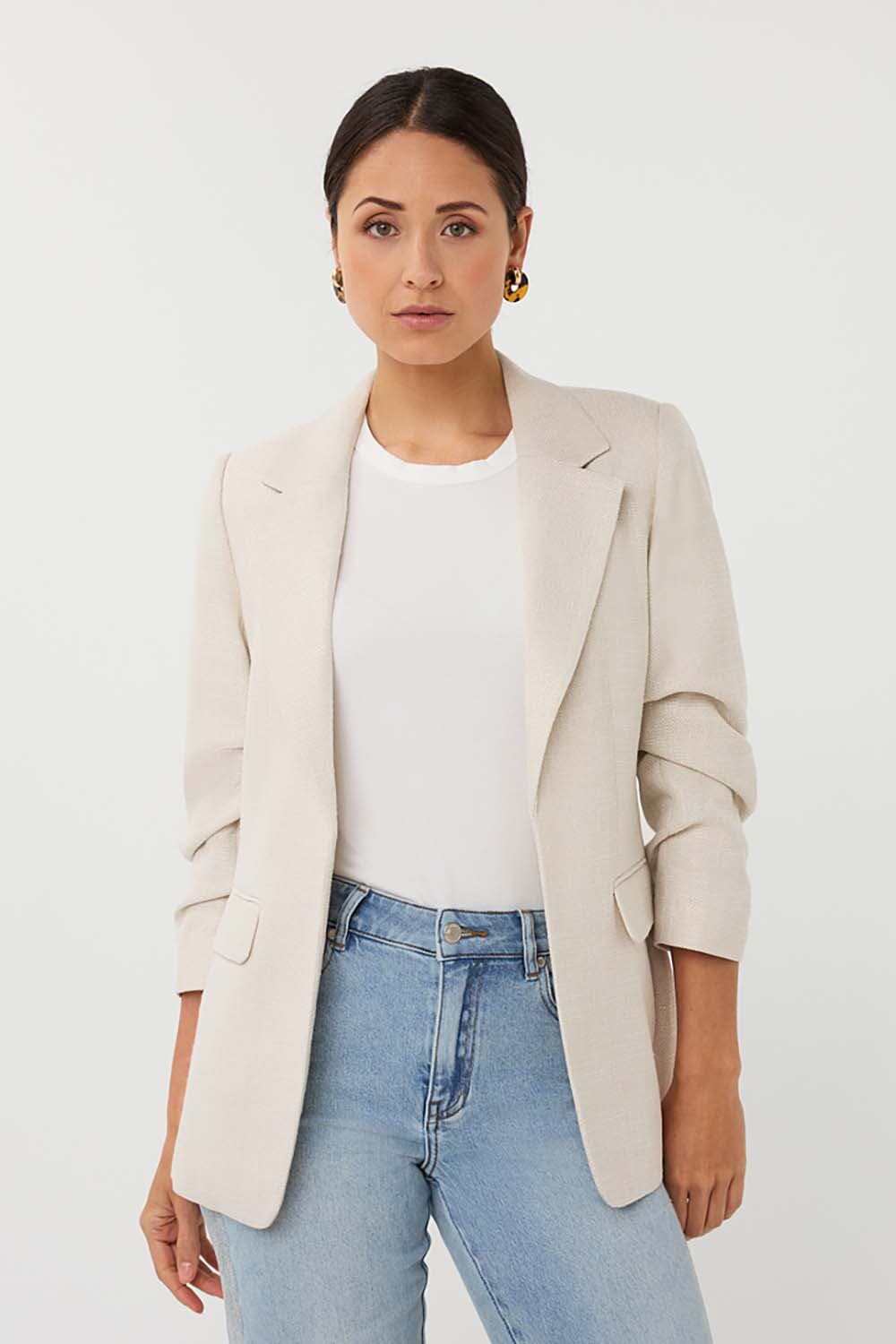 Esqualo Blazer linen look Beige