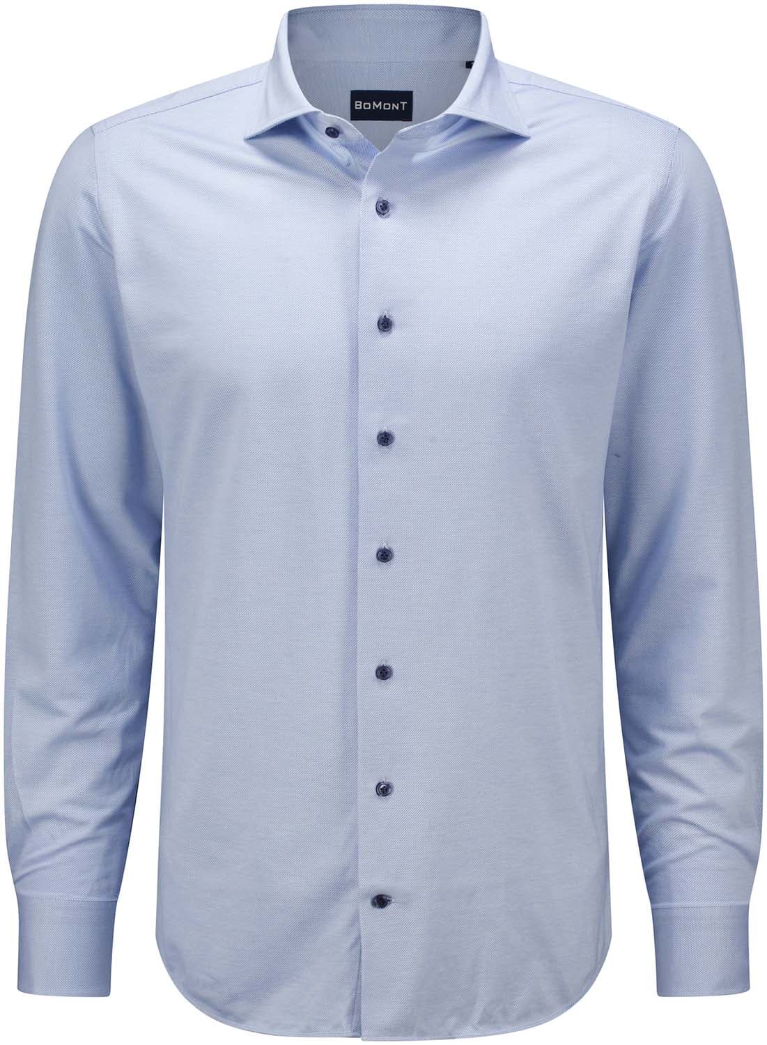 Overhemd George Compact Twill Blauw