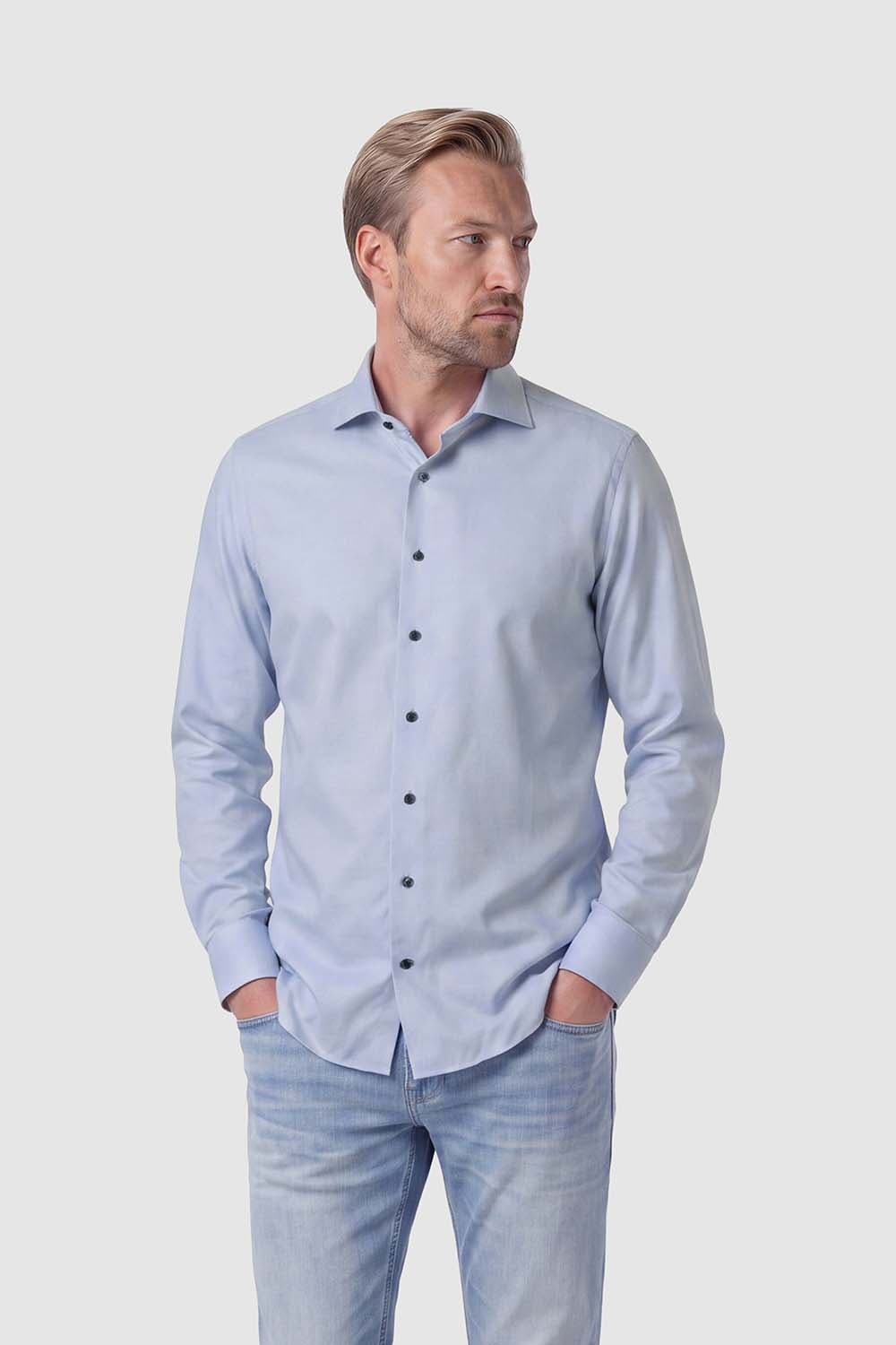 Bomont Overhemd George Compact Twill Blauw