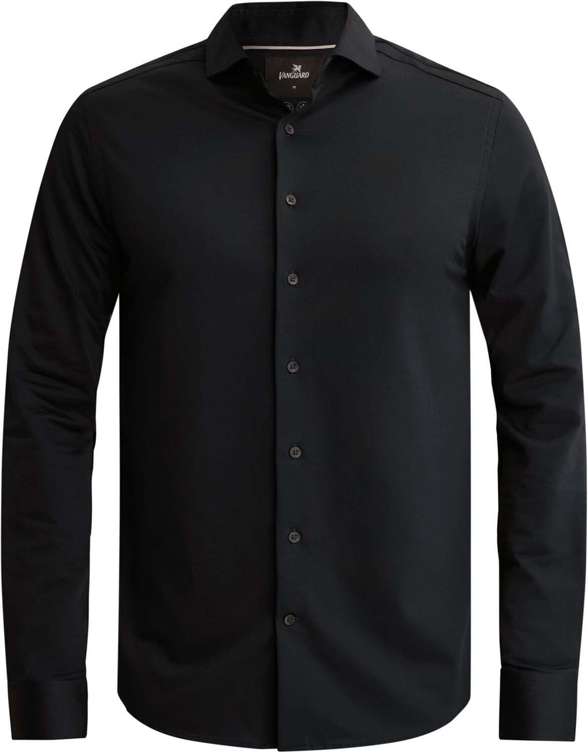 Vanguard Overhemd CF Oxford Jersey met widespread kraag Navy