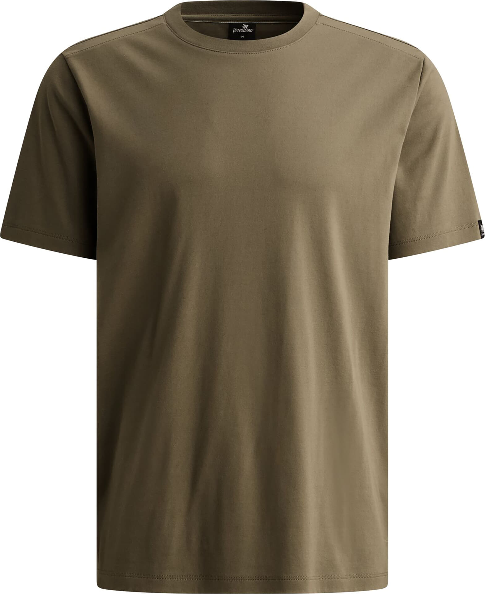 Vanguard T-shirt van gemerceriseerd katoen met ronde hals Groen