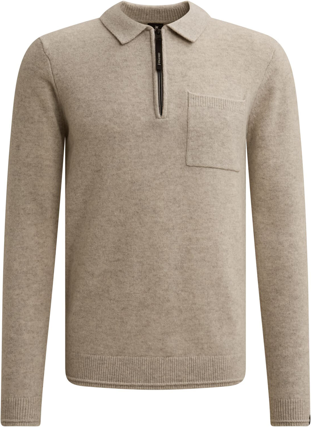 Vanguard Halfzip-Trui Premium wol Off White