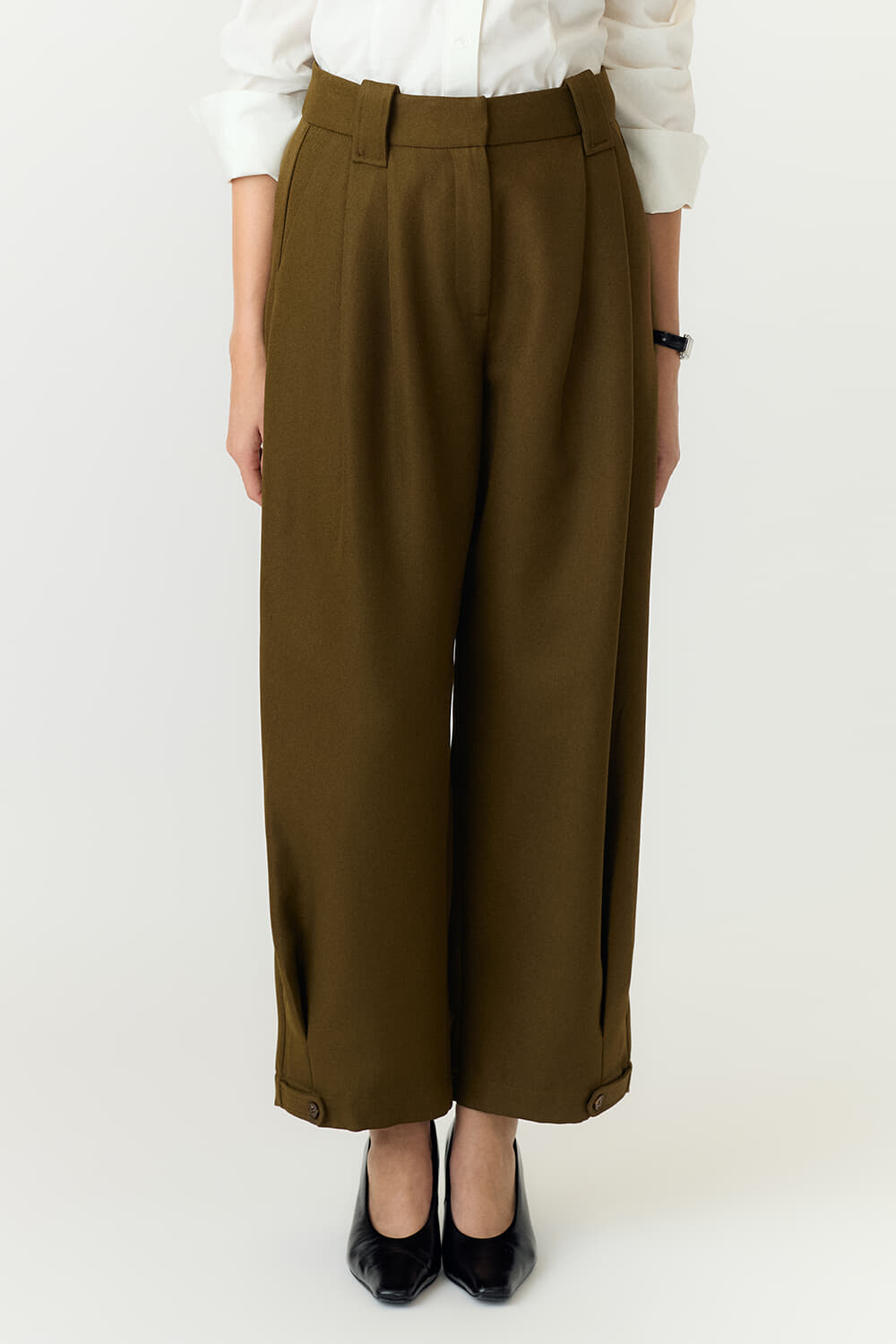 Y.A.S. Broek Colera MW Ankle Groen