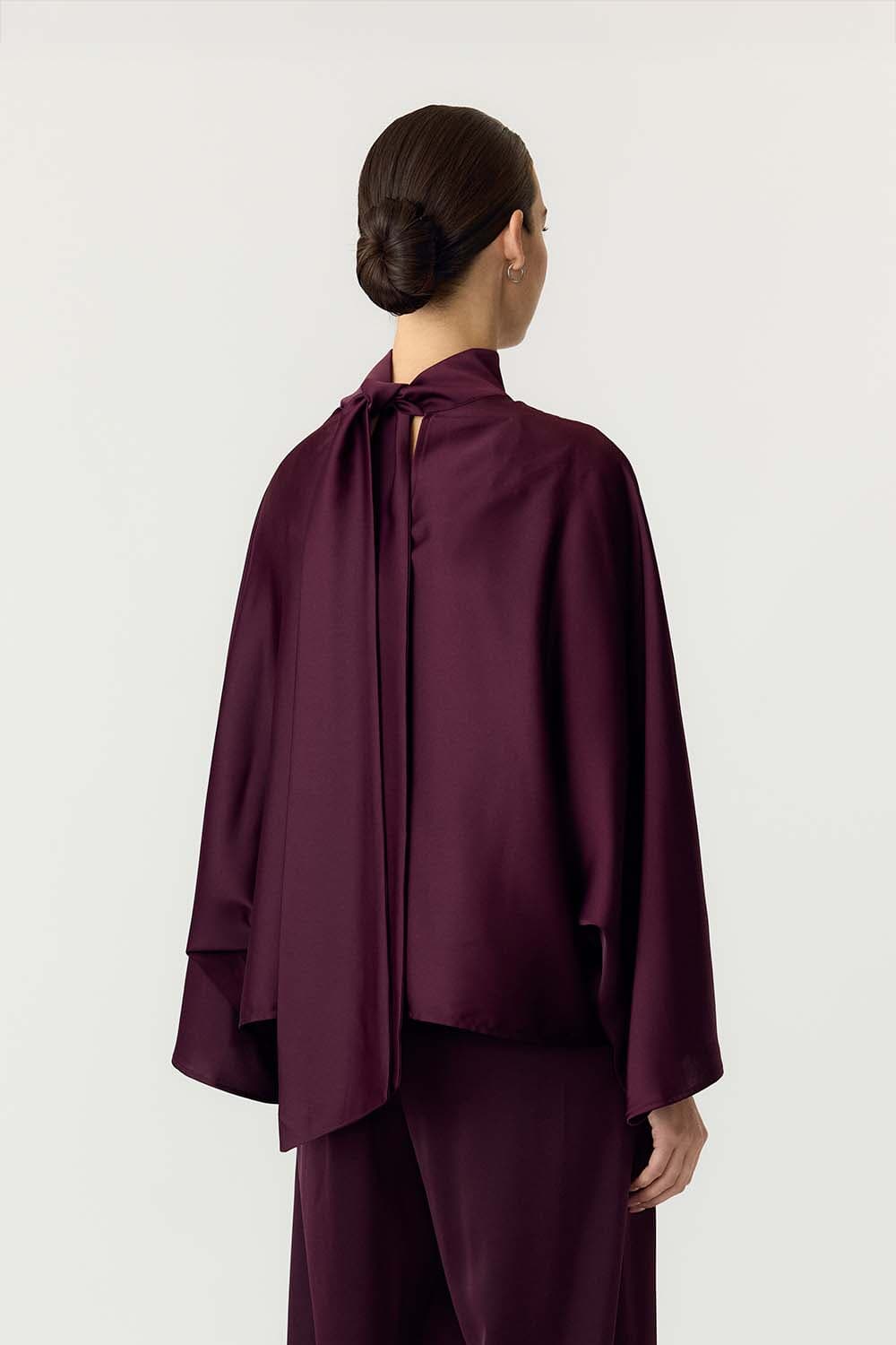 Y.A.S. Blouse  Pelana Knoop Bordeaux Rood