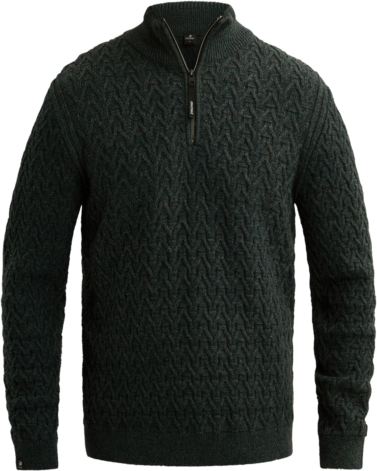 Vanguard Half-zip Trui wol blend Blauw