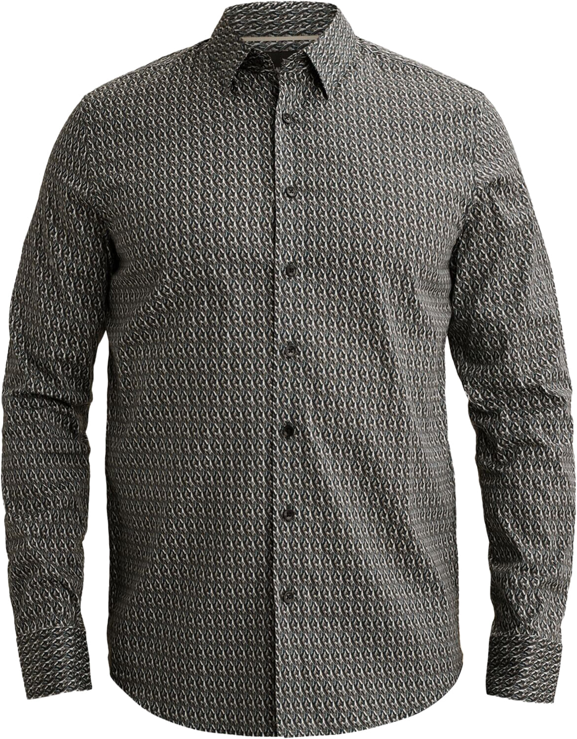 Vanguard Overhemd Print on poplin Blauw