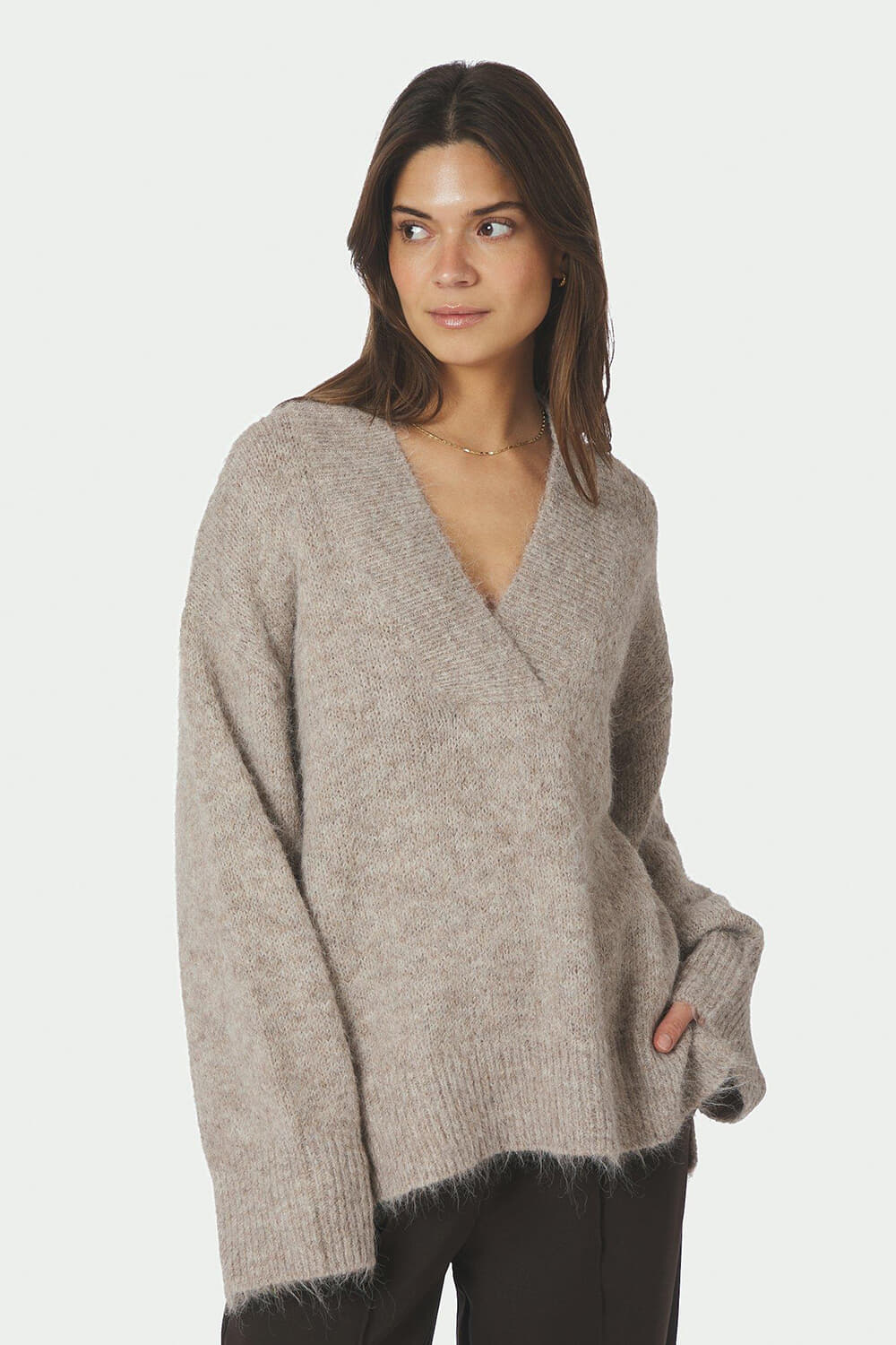 Neo Noir Trui Melli Fluffy Beige