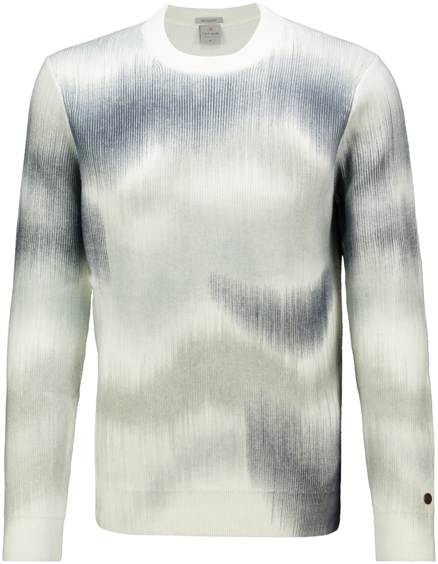 Cast Iron Trui regular fit cotton blend Crème