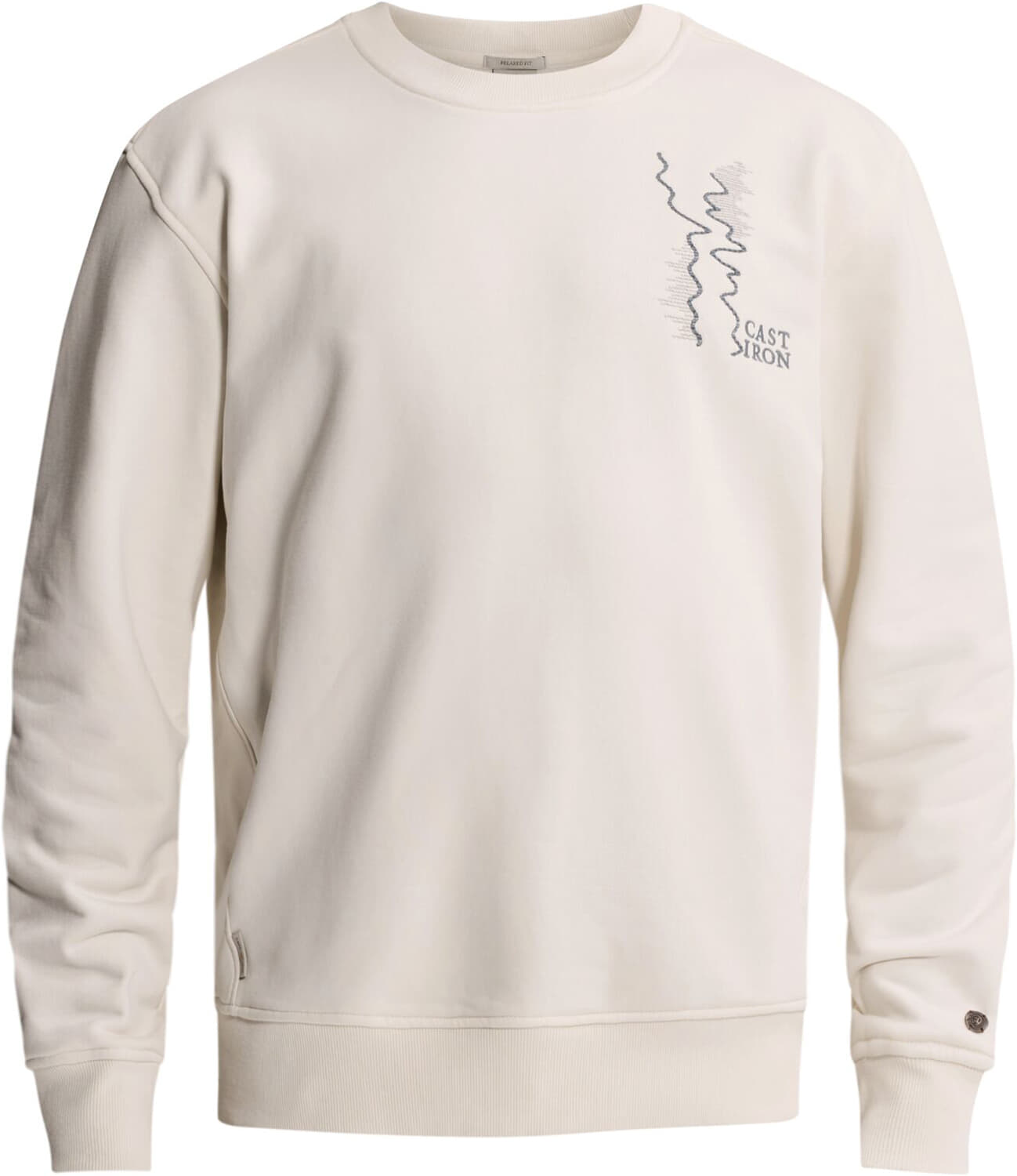 Cast Iron Crewneck Relaxed Fit Graphic Crème