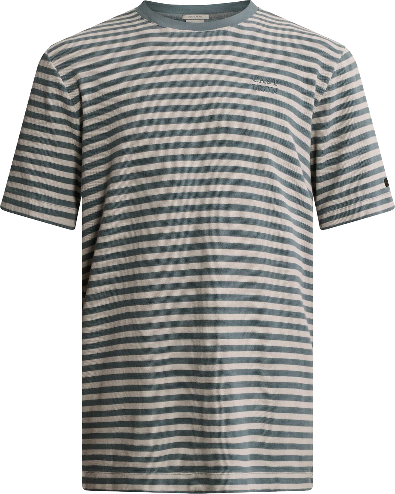 Cast Iron T-shirt r-neck regular fit wa Blauw