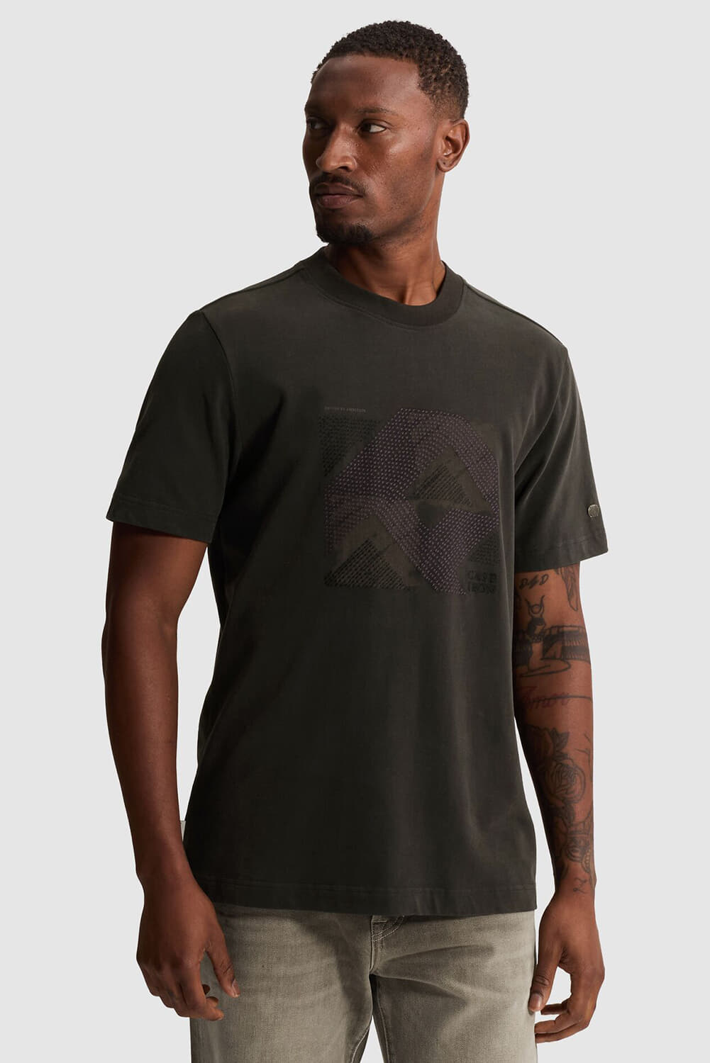 Cast Iron T-shirt regular fit  Grijs