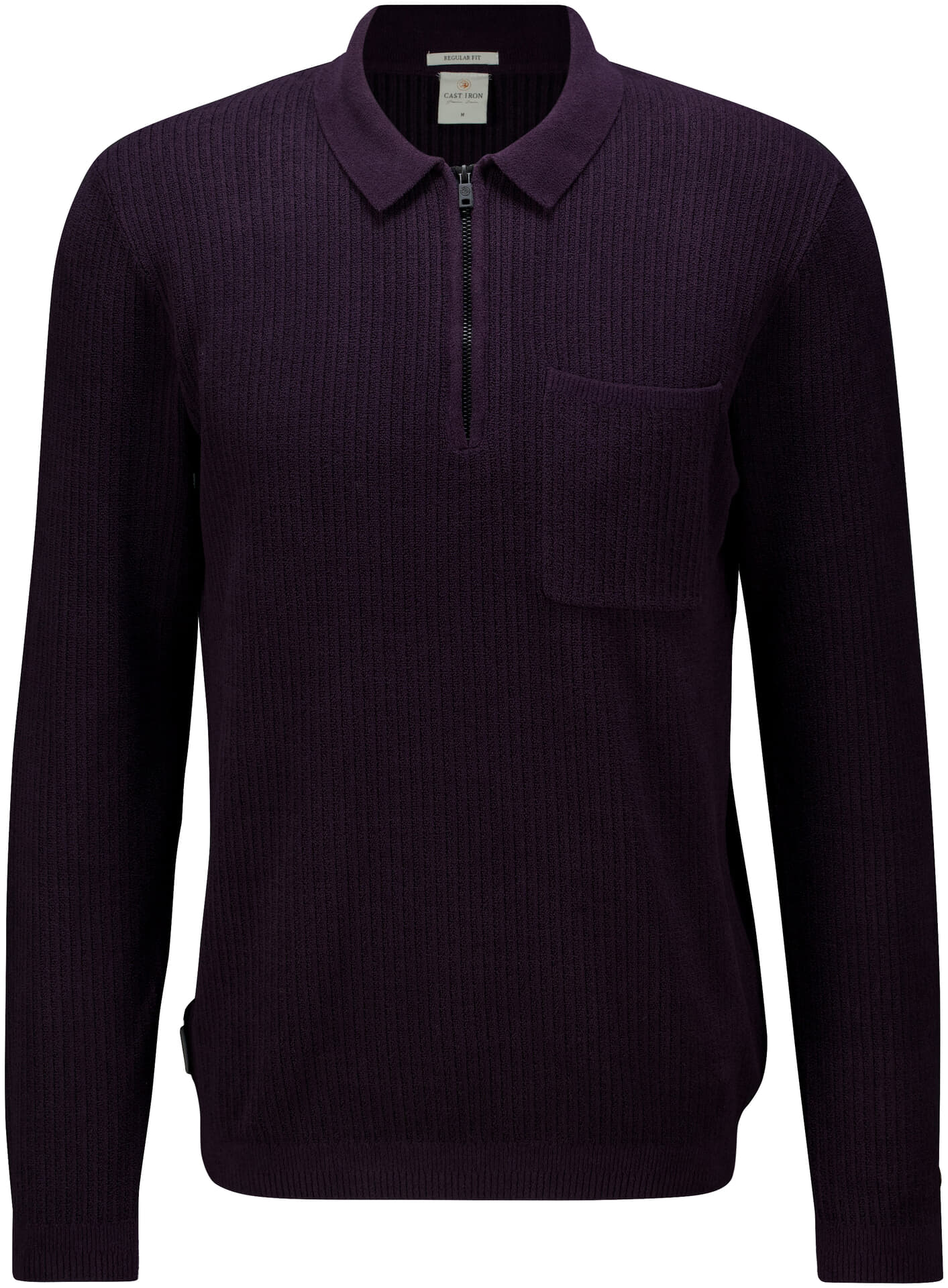 Cast Iron Rugby regular fit soft blend Grijs