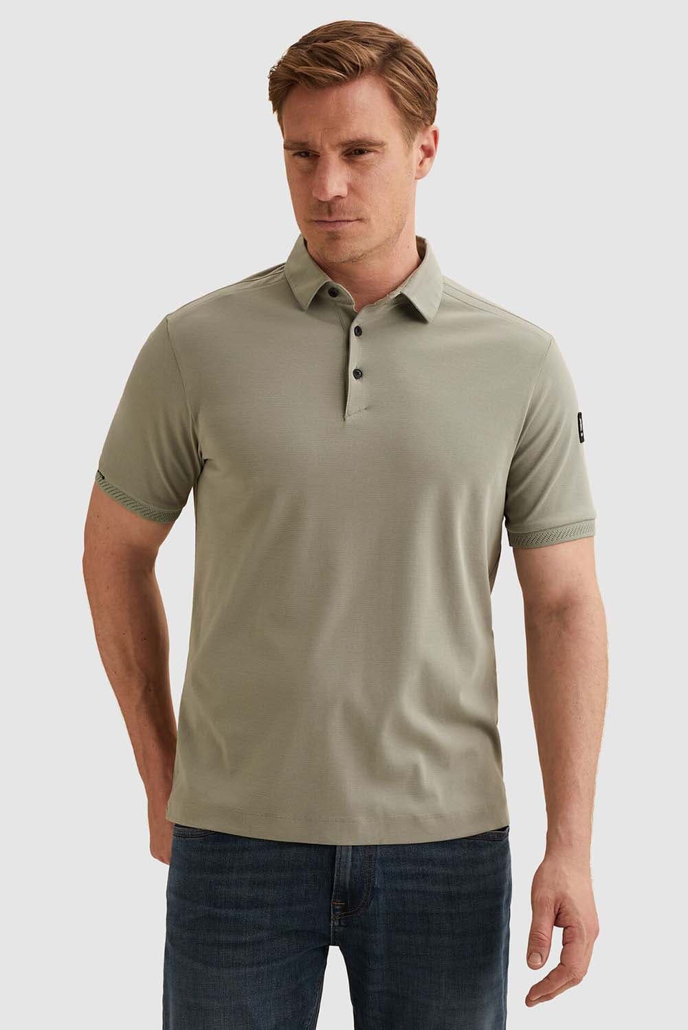Vanguard Short sleeve polo raschel interloc Groen