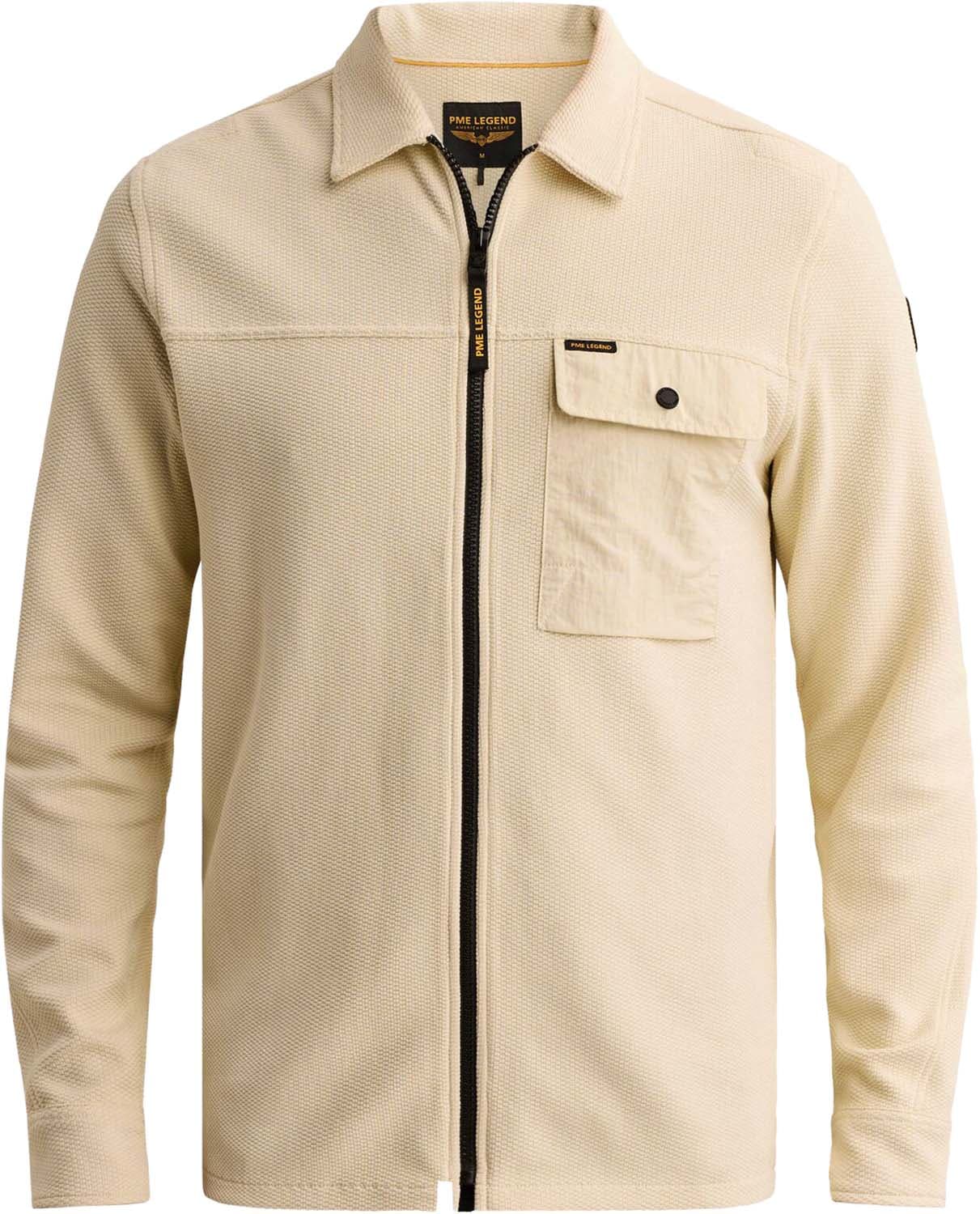 Pme Legend Overshirt Jersey Waffle Beige