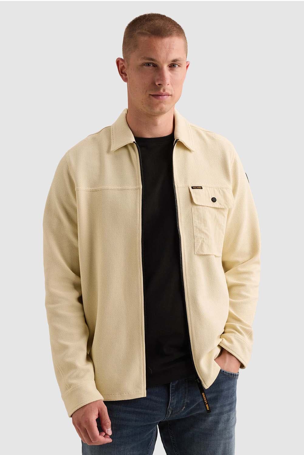 Pme Legend Overshirt Jersey Waffle Beige