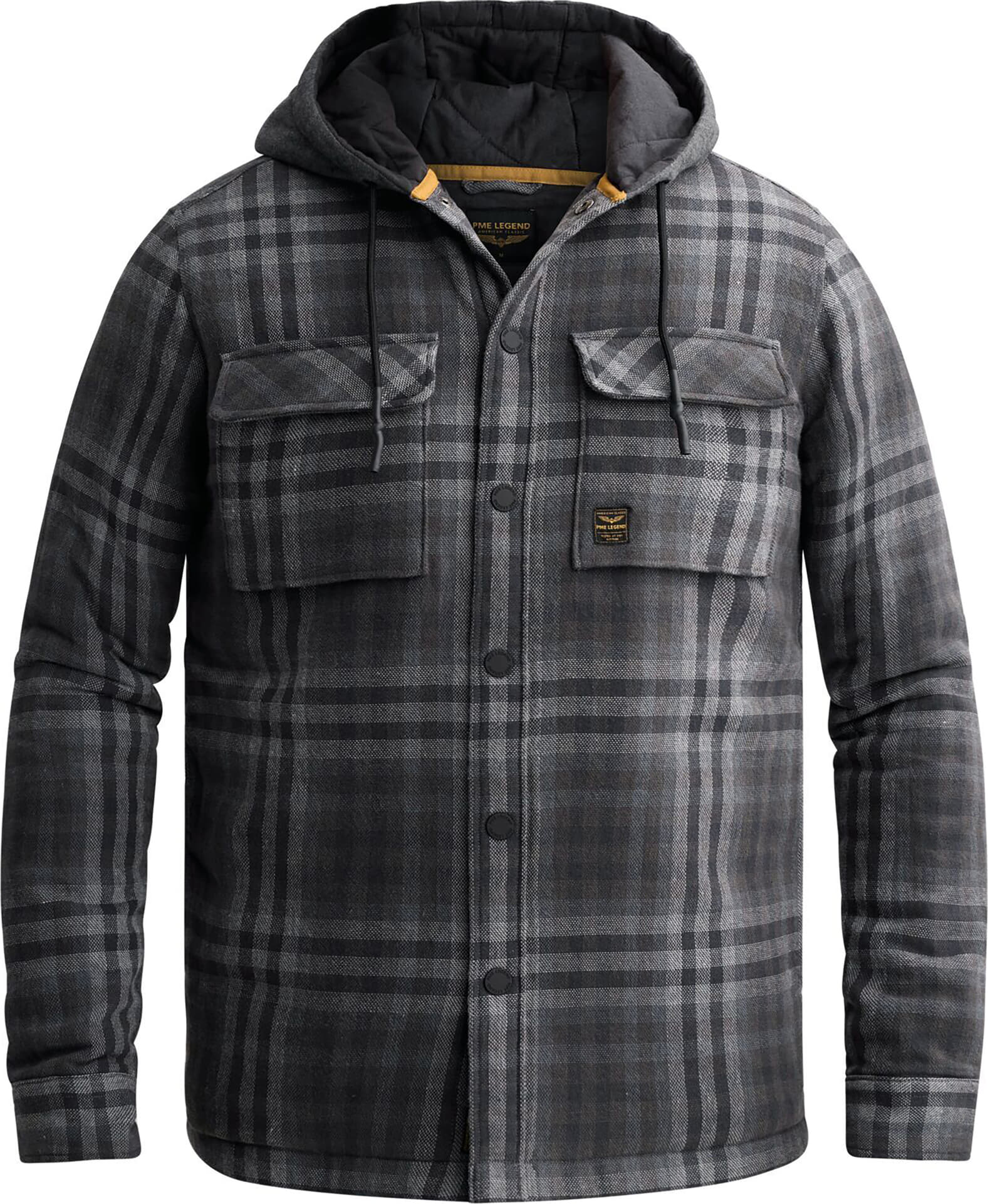 Pme Legend Overhemd Yarn Dyed Check Bruin