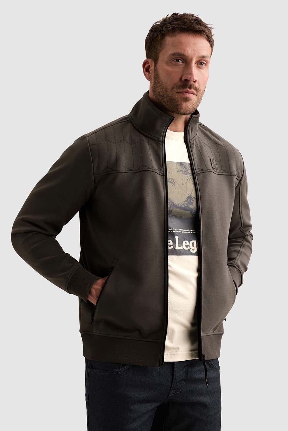 Pme Legend Sweatvest Interlock gequilt patroon Army